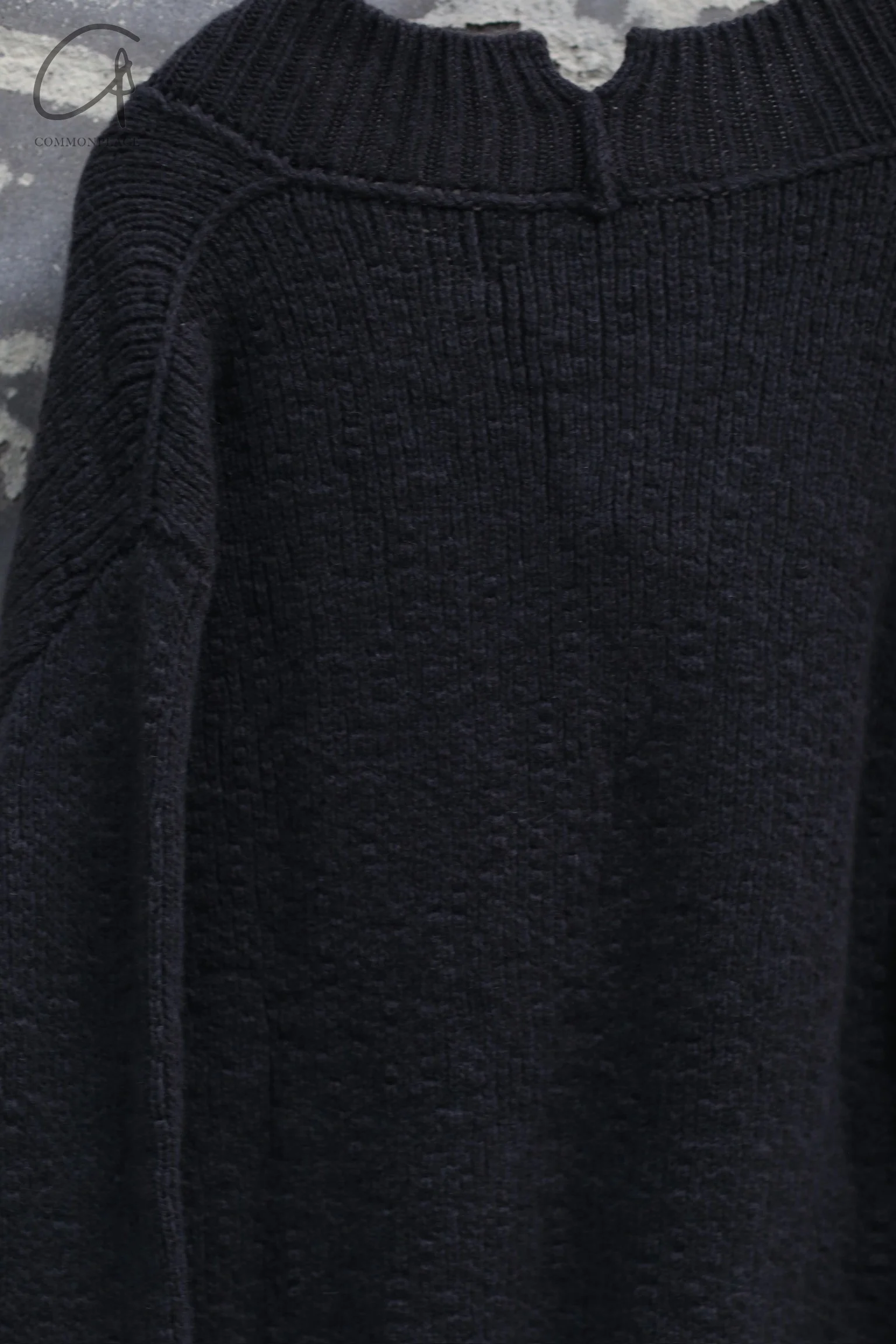 Daniel Andresen thick v-neck pullover FAGNANO CHARCOAL dark gray - Image 10