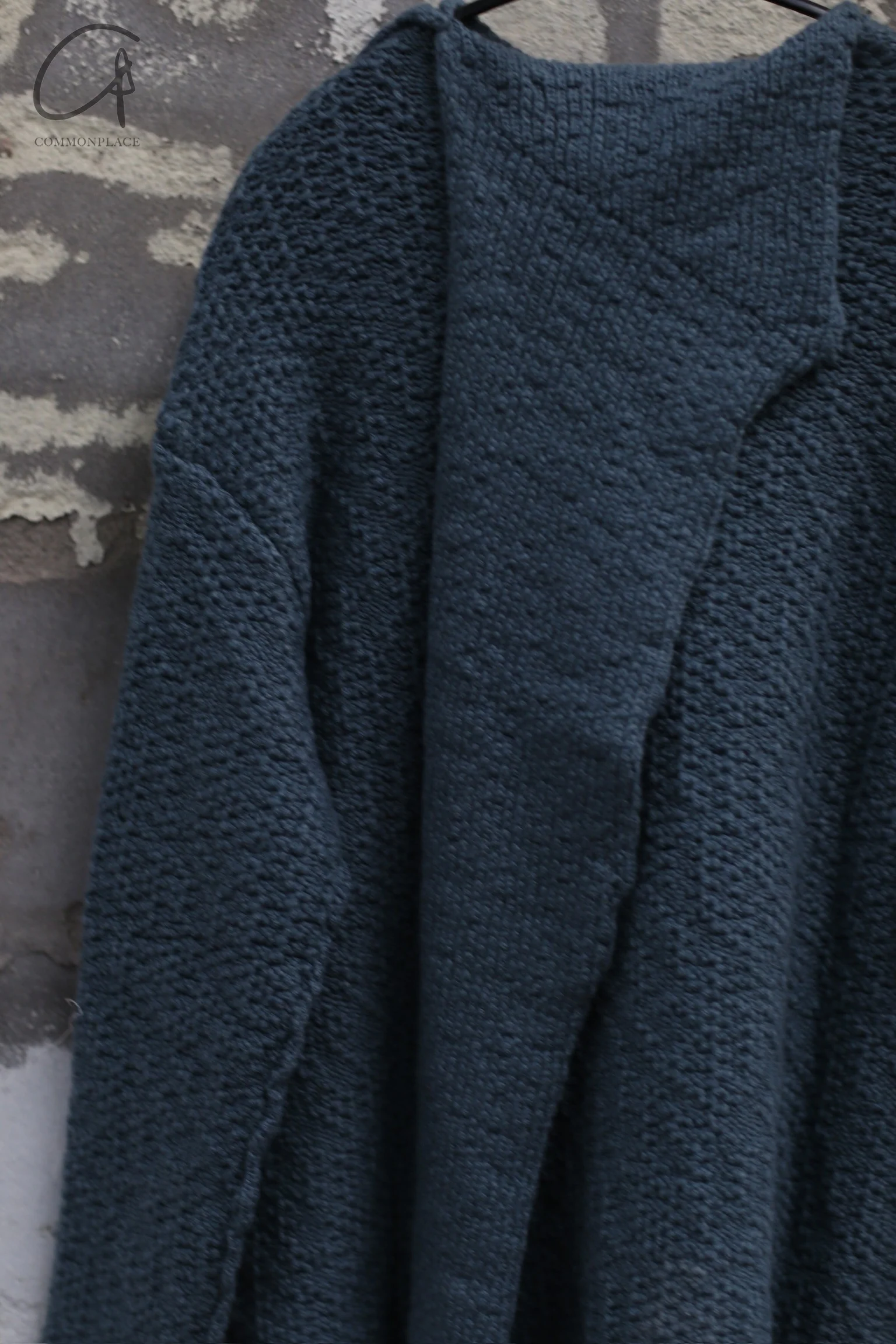 Daniel Andresen thick wrap pullover AMISK dark teal PDA12 - Image 7