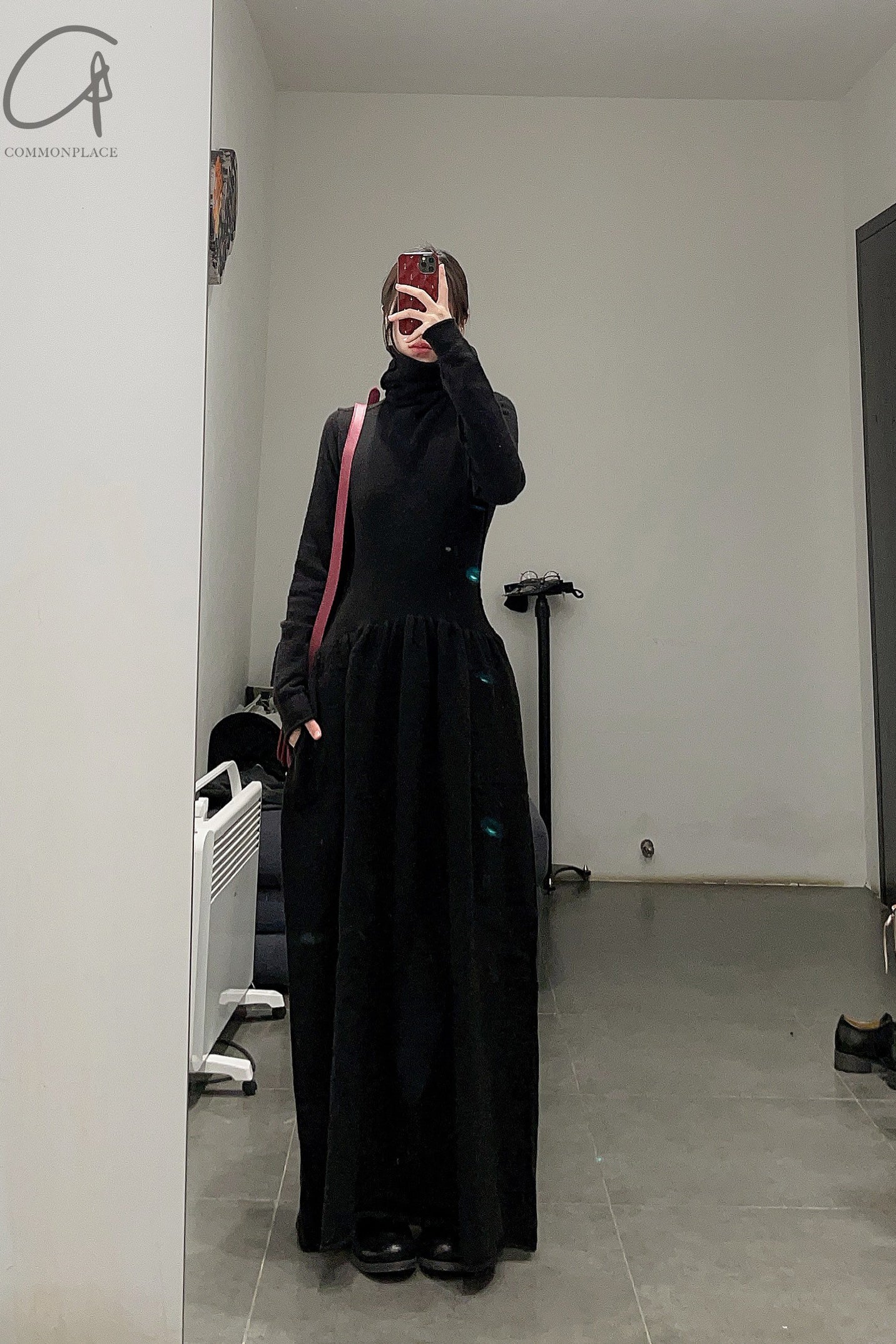 Daniel Andresen turtleneck long skirt Cleo black - Image 12