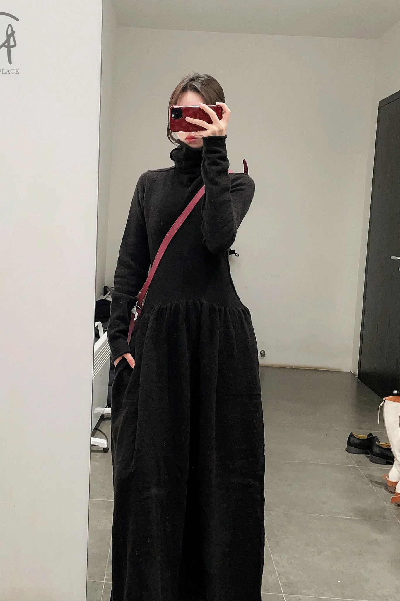 Daniel Andresen turtleneck long skirt Cleo black - Image 8