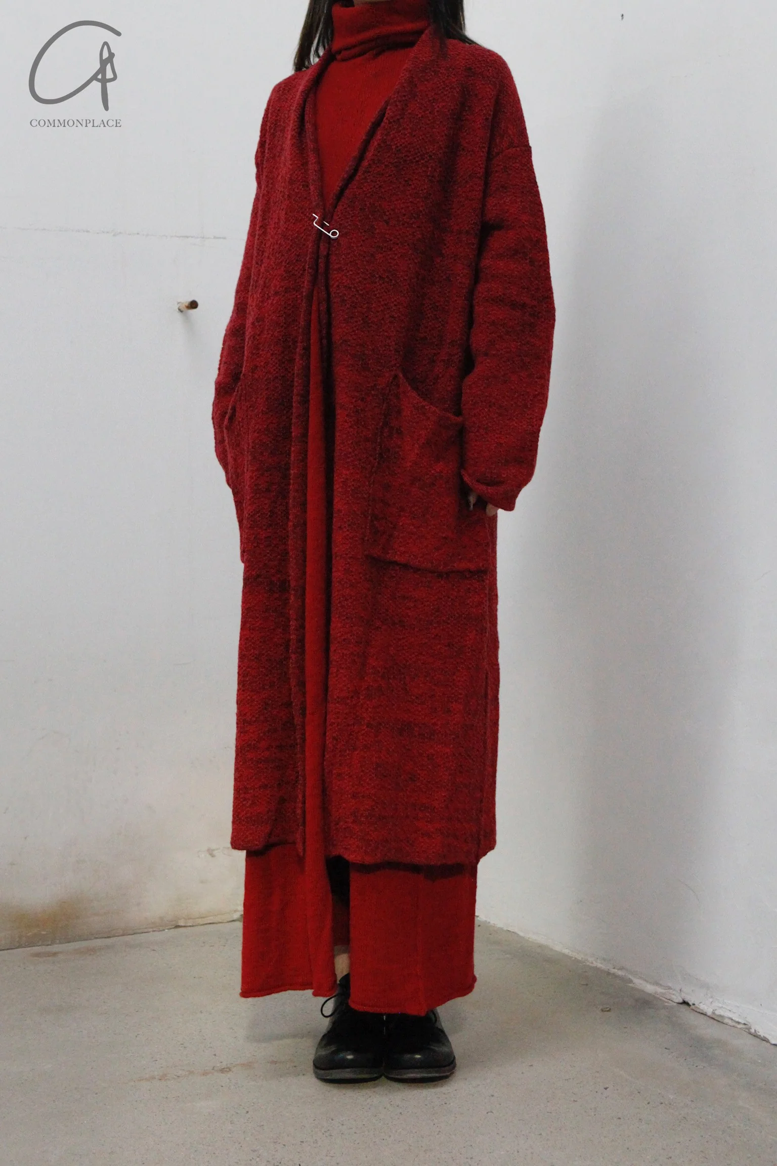 Daniel Andresen turtleneck long skirt Cleo red - Image 11
