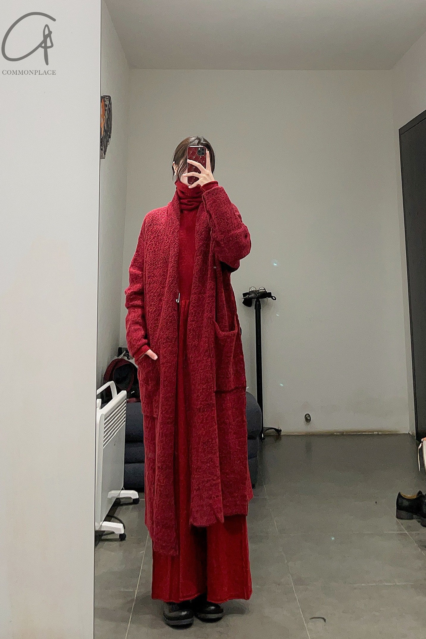 Daniel Andresen turtleneck long skirt Cleo red - Image 19