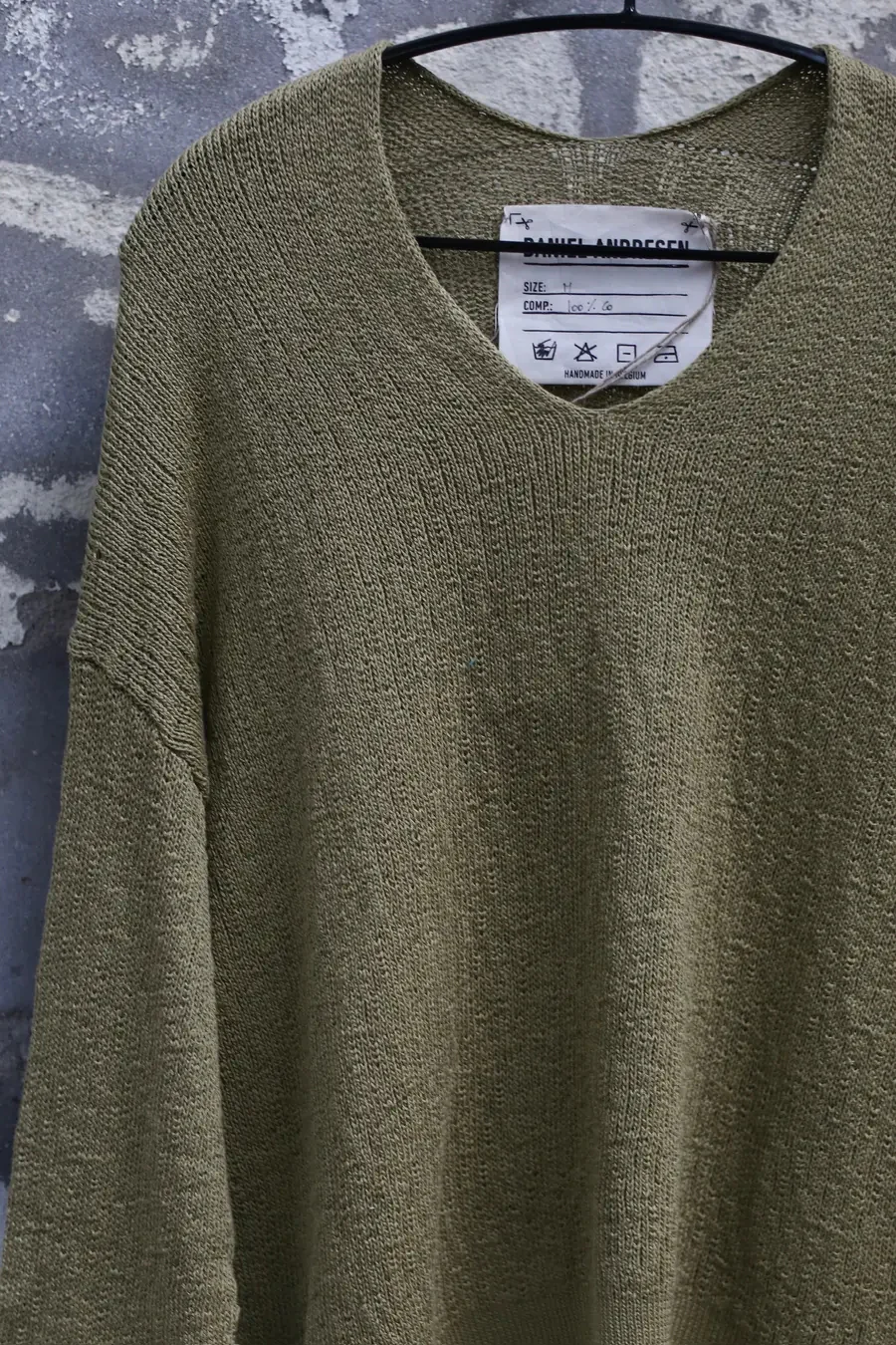 Daniel Andresen V-neck pullover GARCINIA sage - Image 2