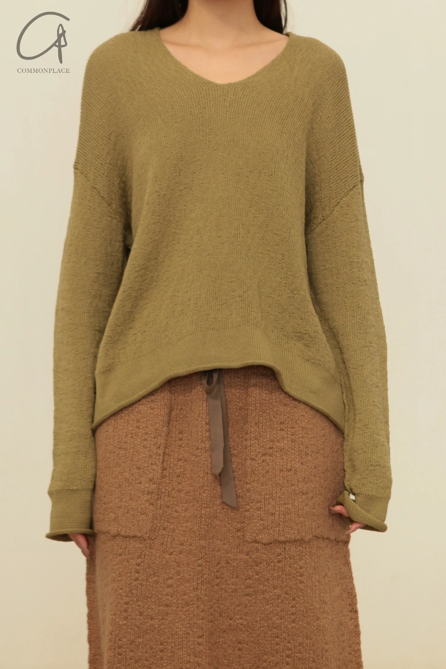 Daniel Andresen V-neck pullover GARCINIA sage - Image 5