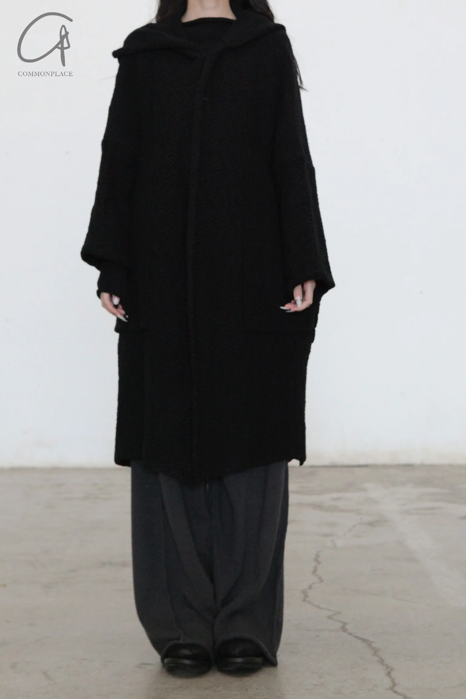 Daniel Andresen wool hooded button-down cardigan 66(@66) - Image 5