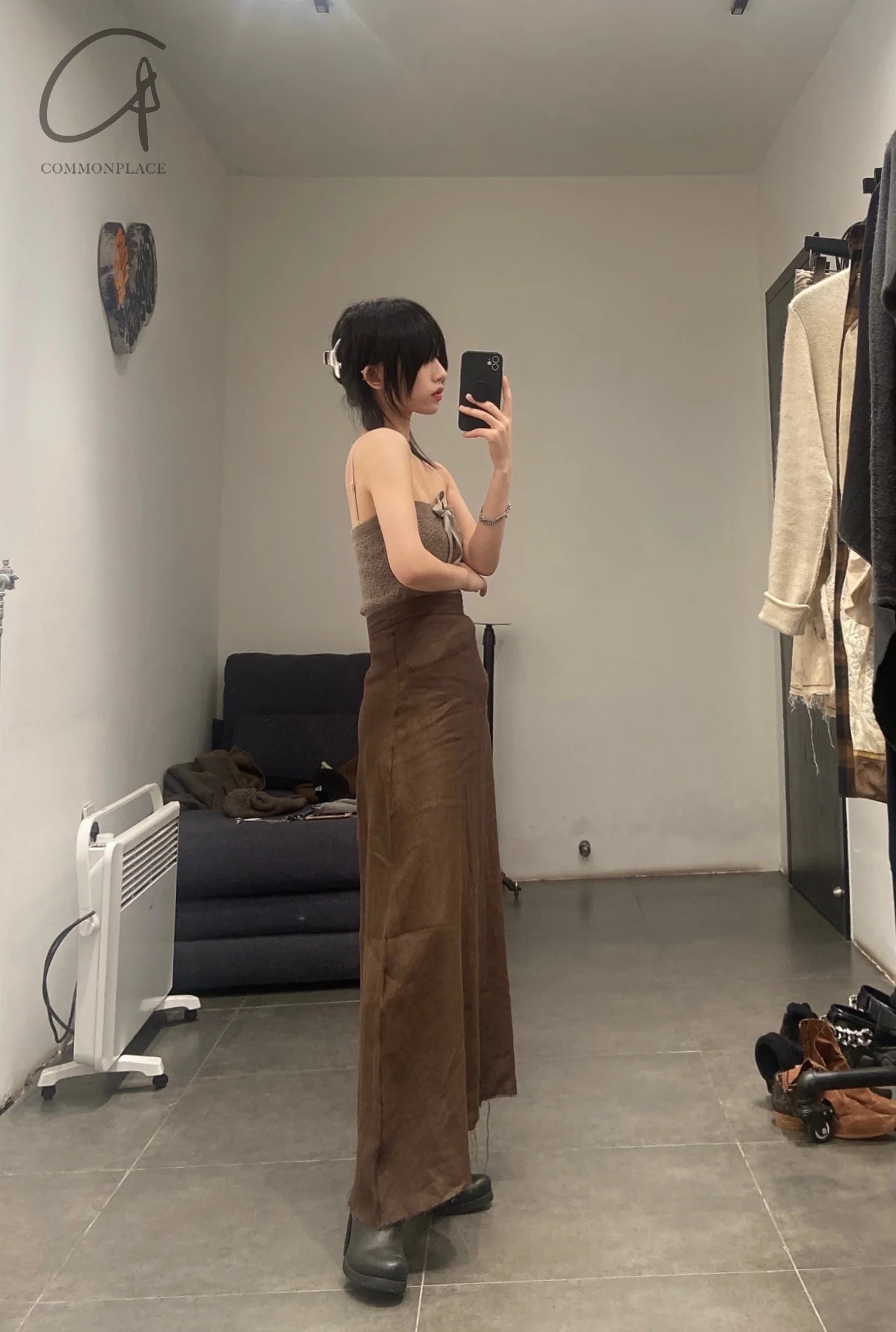 Daniel Andresen yak cashmere tether knitted tube top short brown CORIDALIS PRALINE PDA3 - Image 7