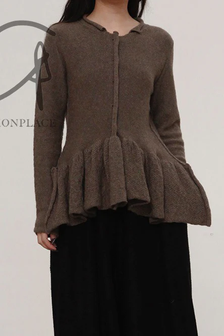 Daniel Andresen yak fleece skirt wool sweater CLOVER DESERT - Image 24