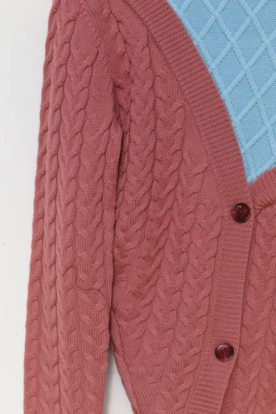 Daniel Gregory Natale K52 fake three-piece sweater pink blue - Image 6