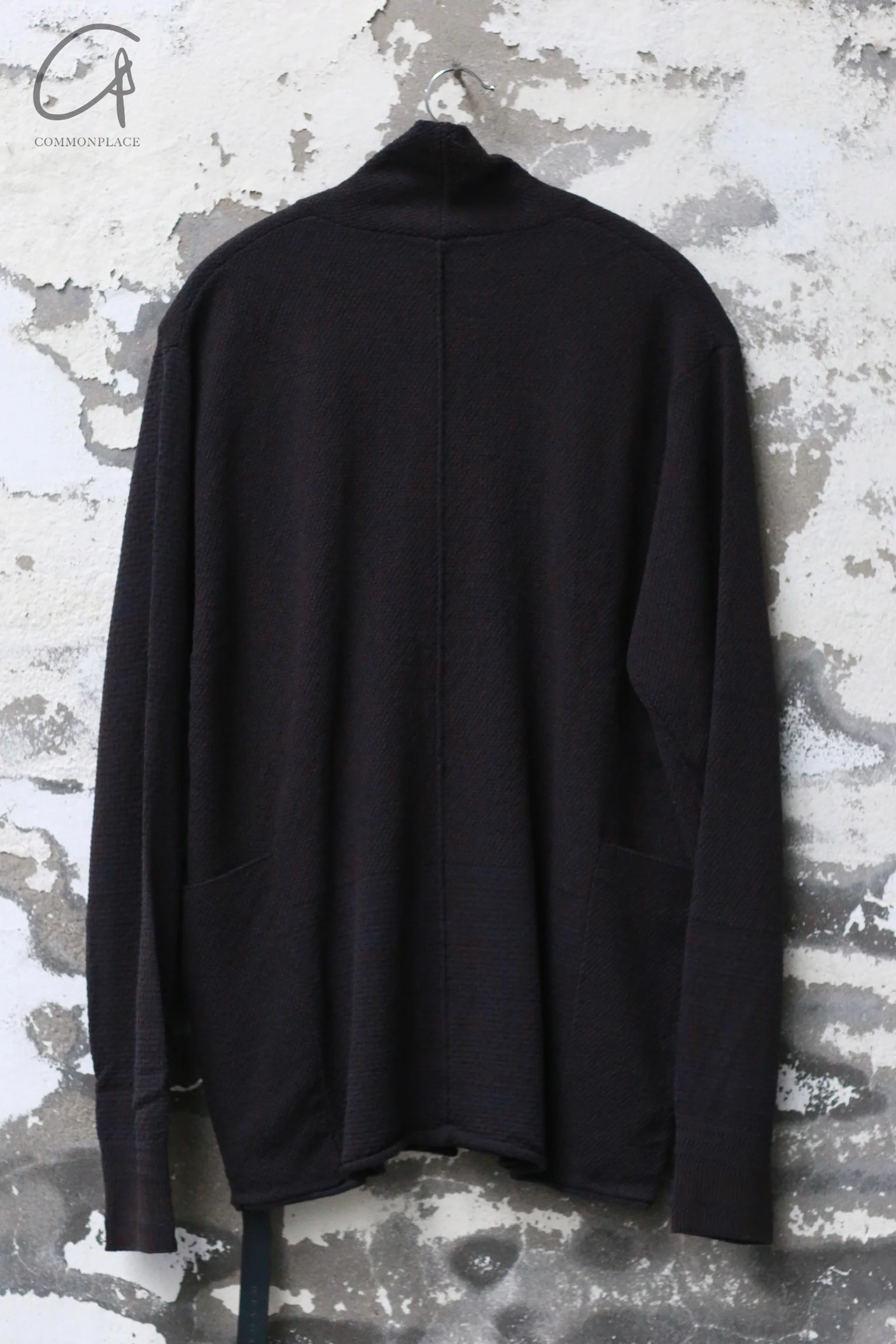 DEVOA 24 Autumn and Winter Button Stand Collar Cardigan DVA-KTS-SHKN-BLUE GRAY KTS-SHKN - Image 4