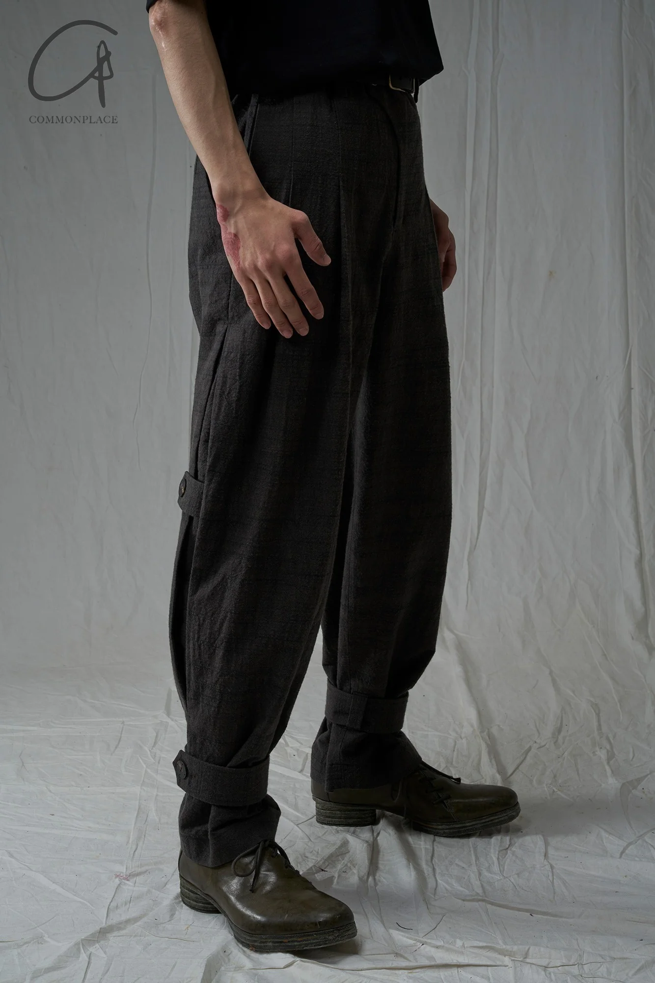 DEVOA 24 autumn and winter cuffed trousers DVA-PTE-DCJP-ASH BLACK PTE-DCJP - Image 7