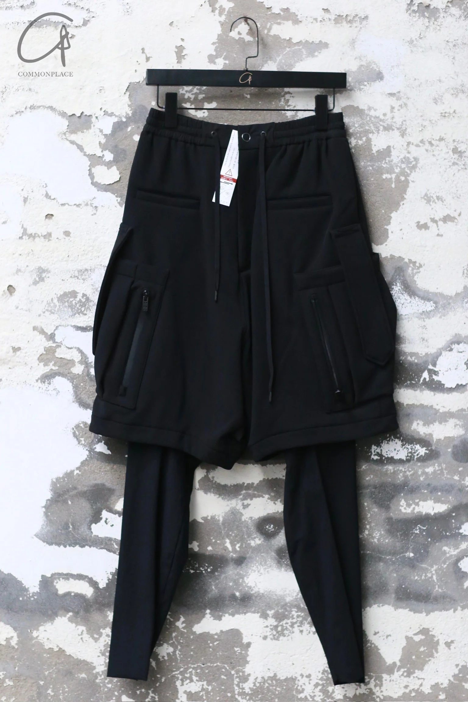 DEVOA 24 autumn and winter double-layer trousers DVA-PTE-CSMCL-HEI black PTE-CSMCL
