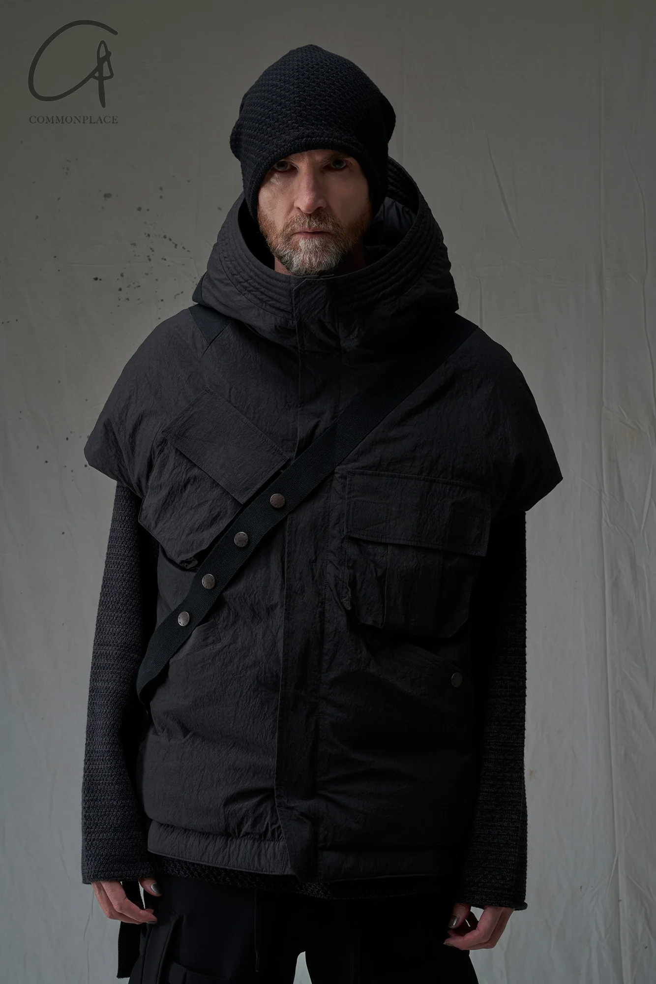 DEVOA 24 autumn and winter hooded waistcoat DVA-DKV-SCIC-HEI black DKV-SCIC - Image 4