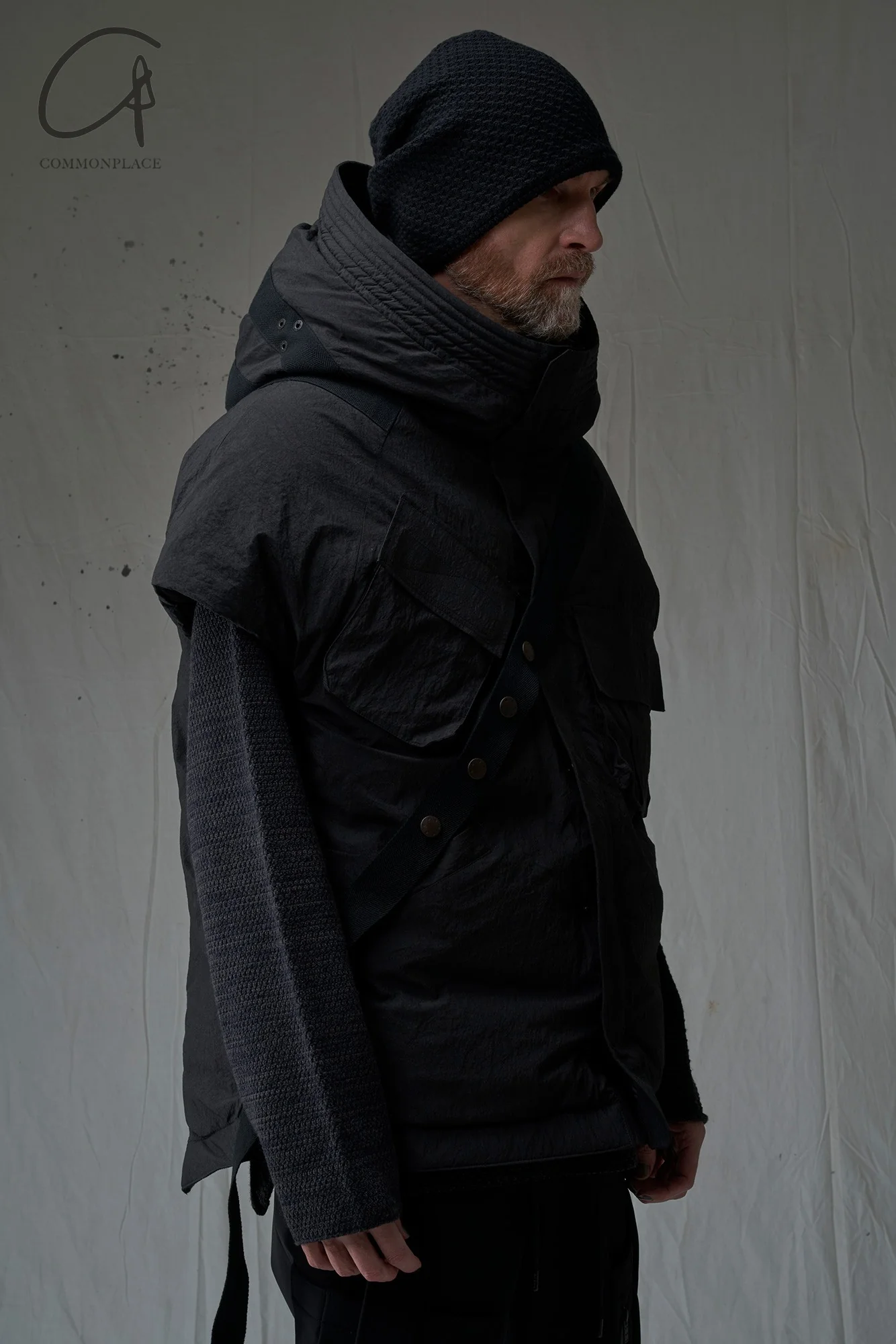 DEVOA 24 autumn and winter hooded waistcoat DVA-DKV-SCIC-HEI black DKV-SCIC - Image 6