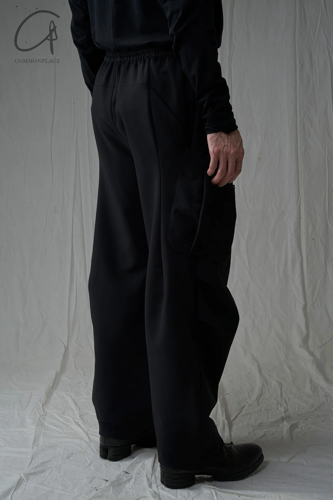 DEVOA 24 autumn and winter loose pocket trousers DVA-PTE-CSMBC-HEI black PTE-CSMBC - Image 10