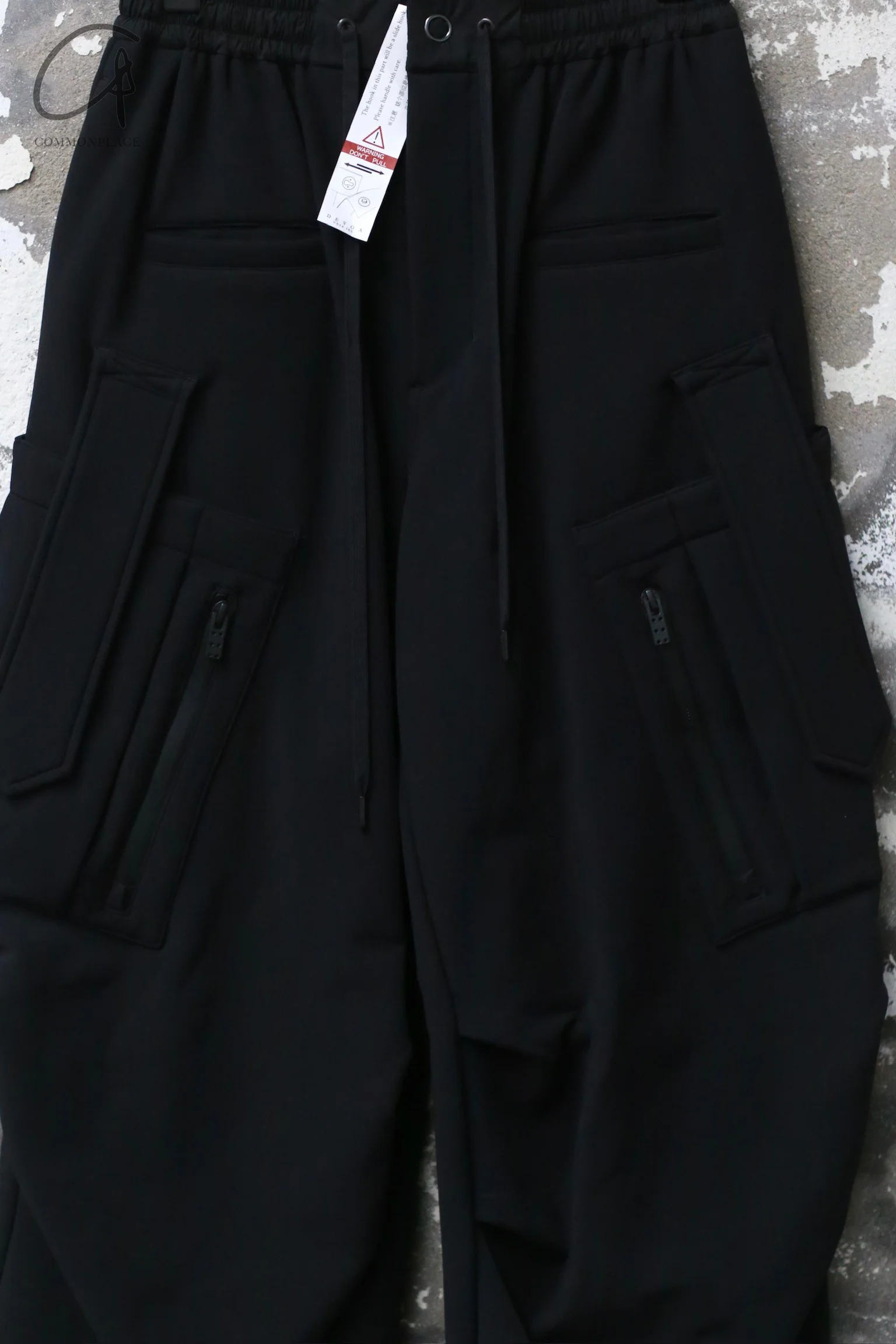 DEVOA 24 autumn and winter loose pocket trousers DVA-PTE-CSMBC-HEI black PTE-CSMBC - Image 2