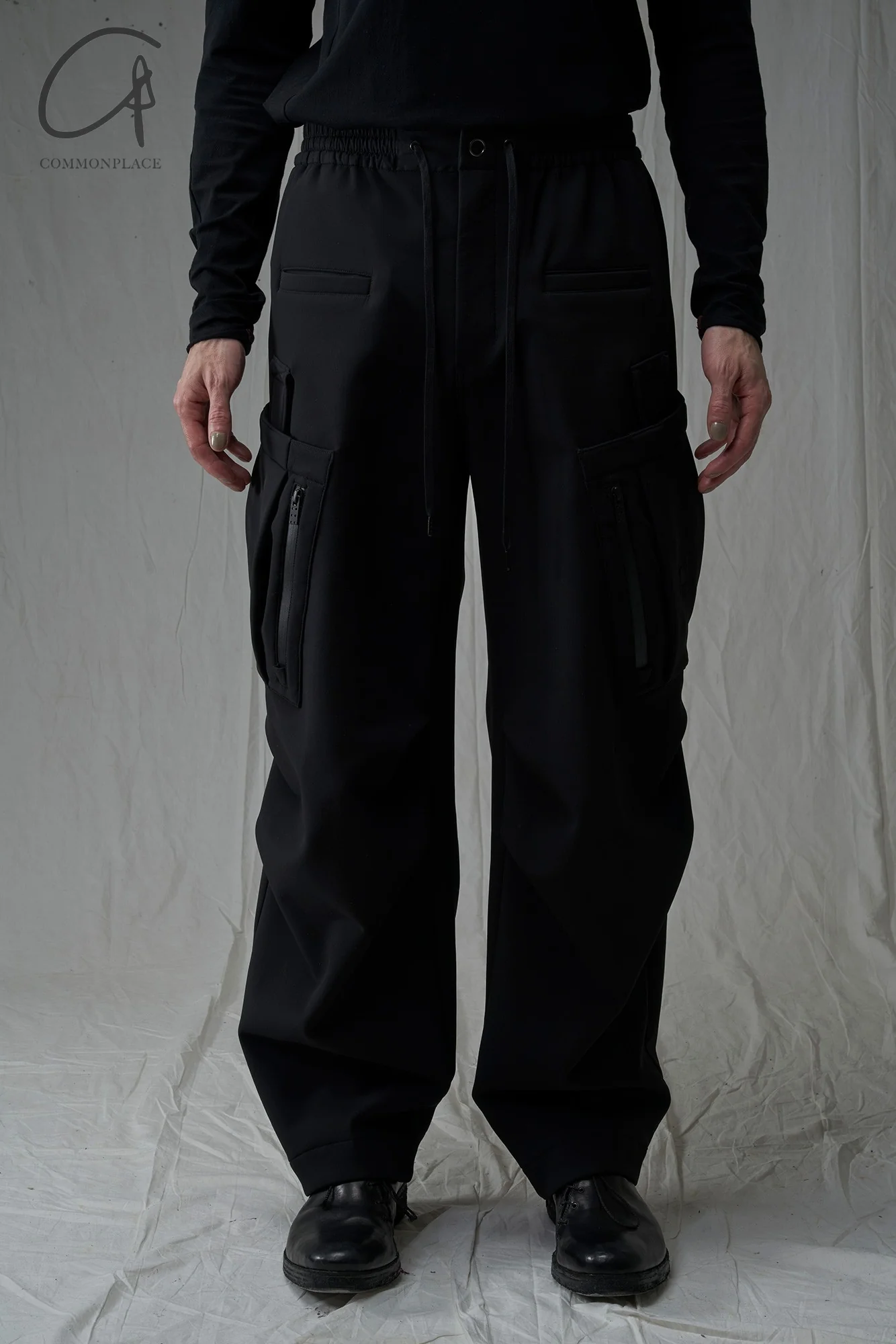 DEVOA 24 autumn and winter loose pocket trousers DVA-PTE-CSMBC-HEI black PTE-CSMBC - Image 6