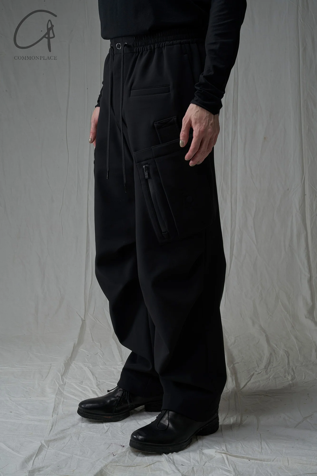 DEVOA 24 autumn and winter loose pocket trousers DVA-PTE-CSMBC-HEI black PTE-CSMBC - Image 7
