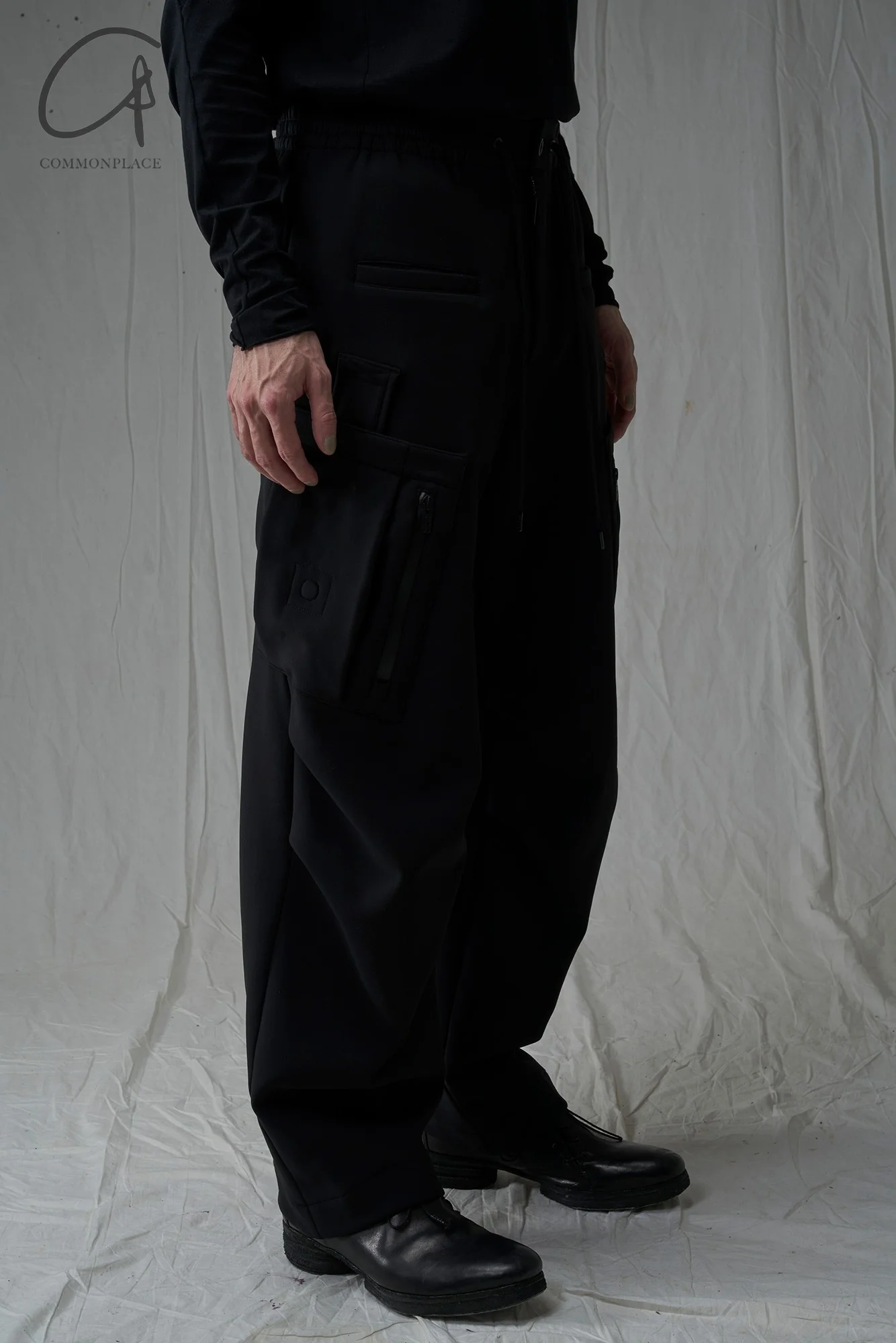DEVOA 24 autumn and winter loose pocket trousers DVA-PTE-CSMBC-HEI black PTE-CSMBC - Image 8