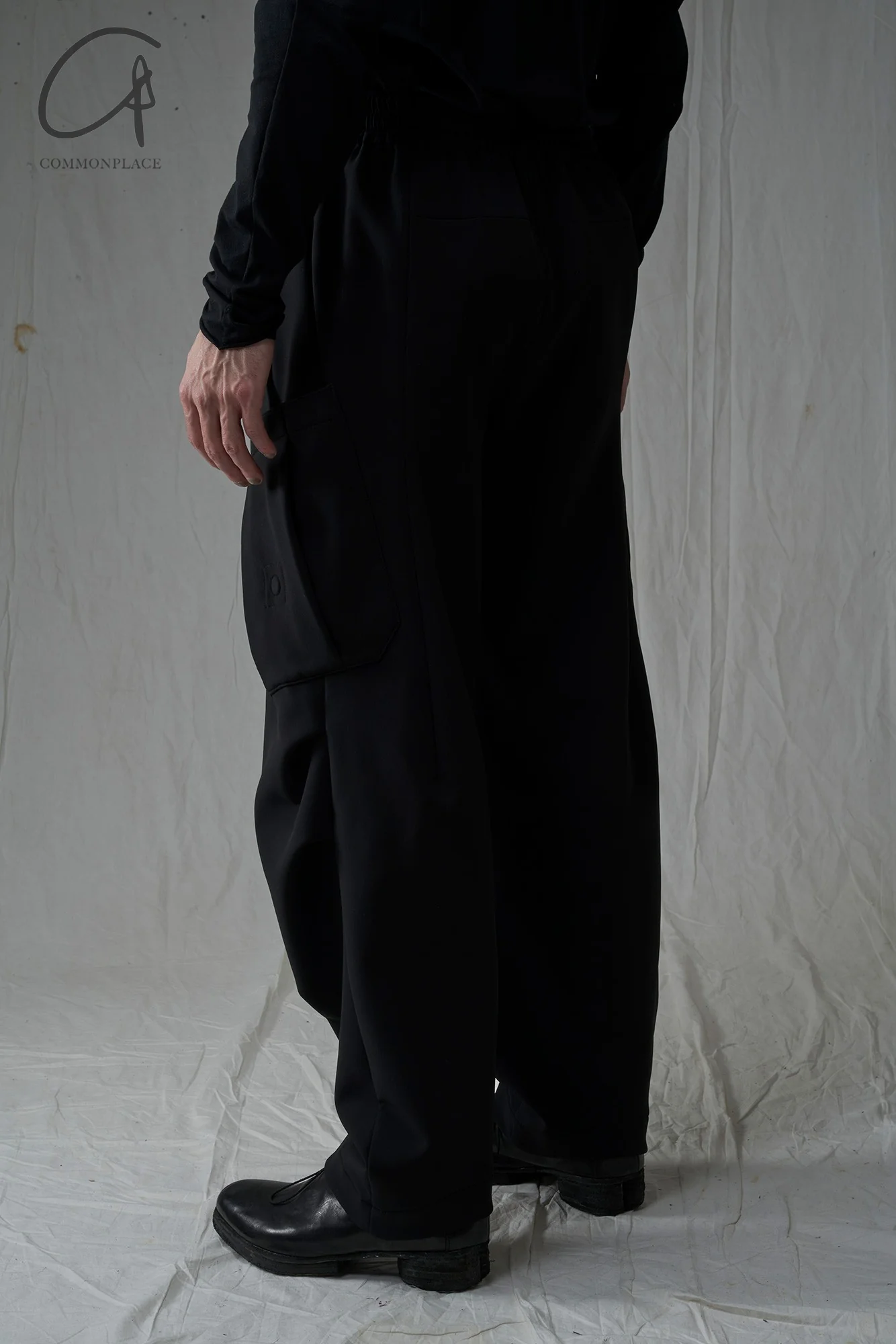 DEVOA 24 autumn and winter loose pocket trousers DVA-PTE-CSMBC-HEI black PTE-CSMBC - Image 9