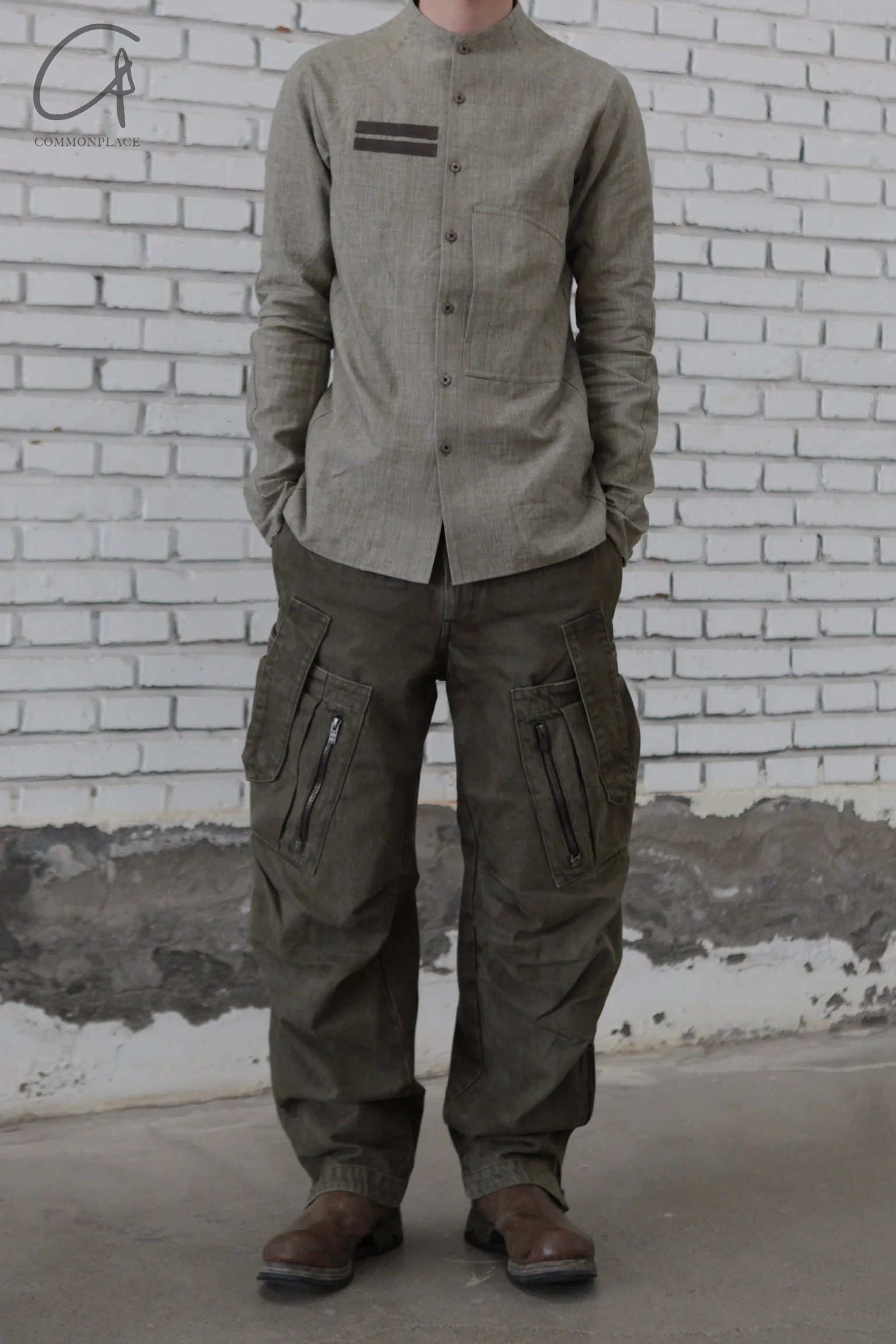 Devoa 24 Autumn and Winter Shirt Japan DVA-SHE-ESTSH-SAGE GREEN SHE-ESTSH - Image 4