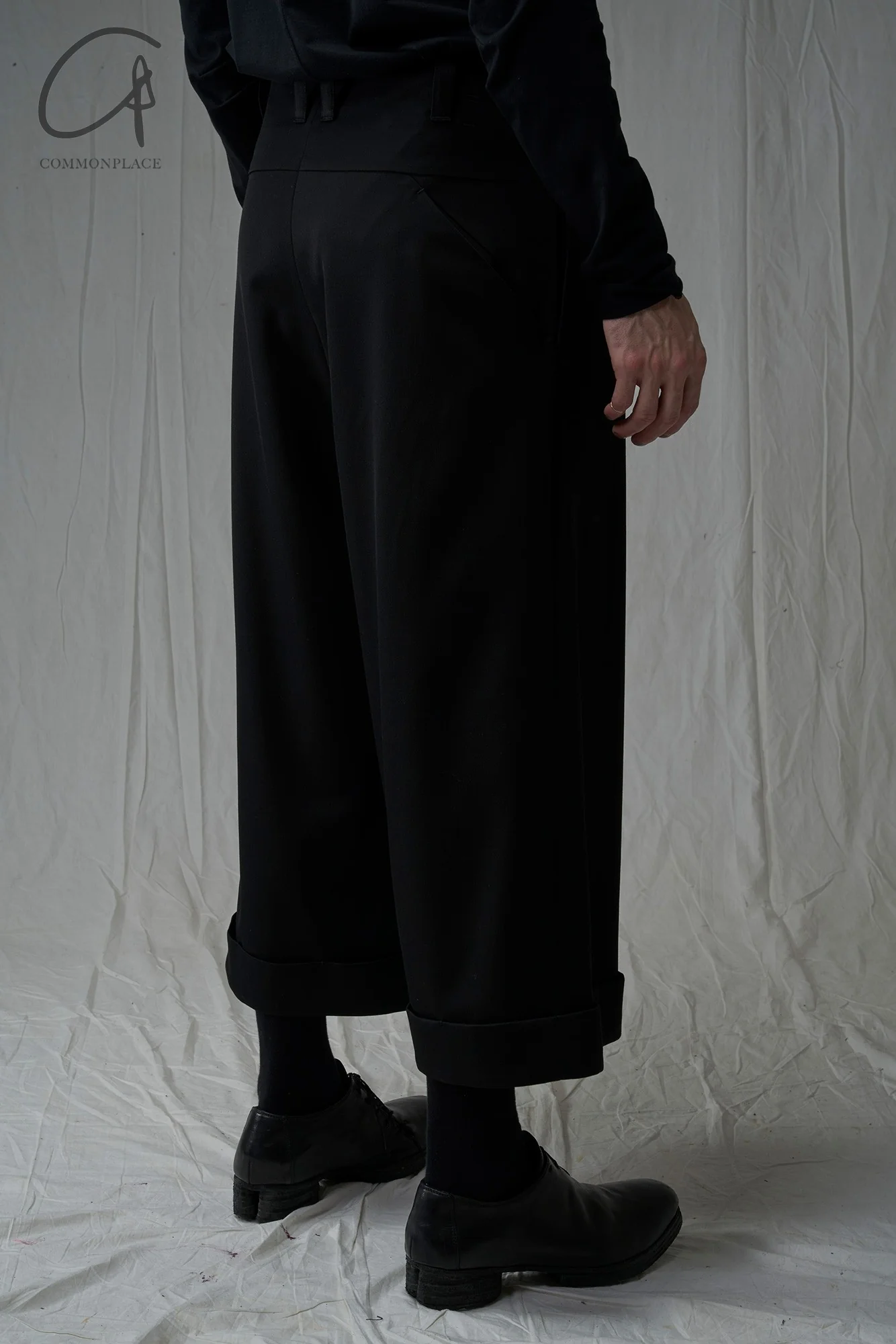 DEVOA 24 autumn and winter wide-leg wool pants DVA-PTI-NGHC-HEI black PTI-NGHC - Image 10