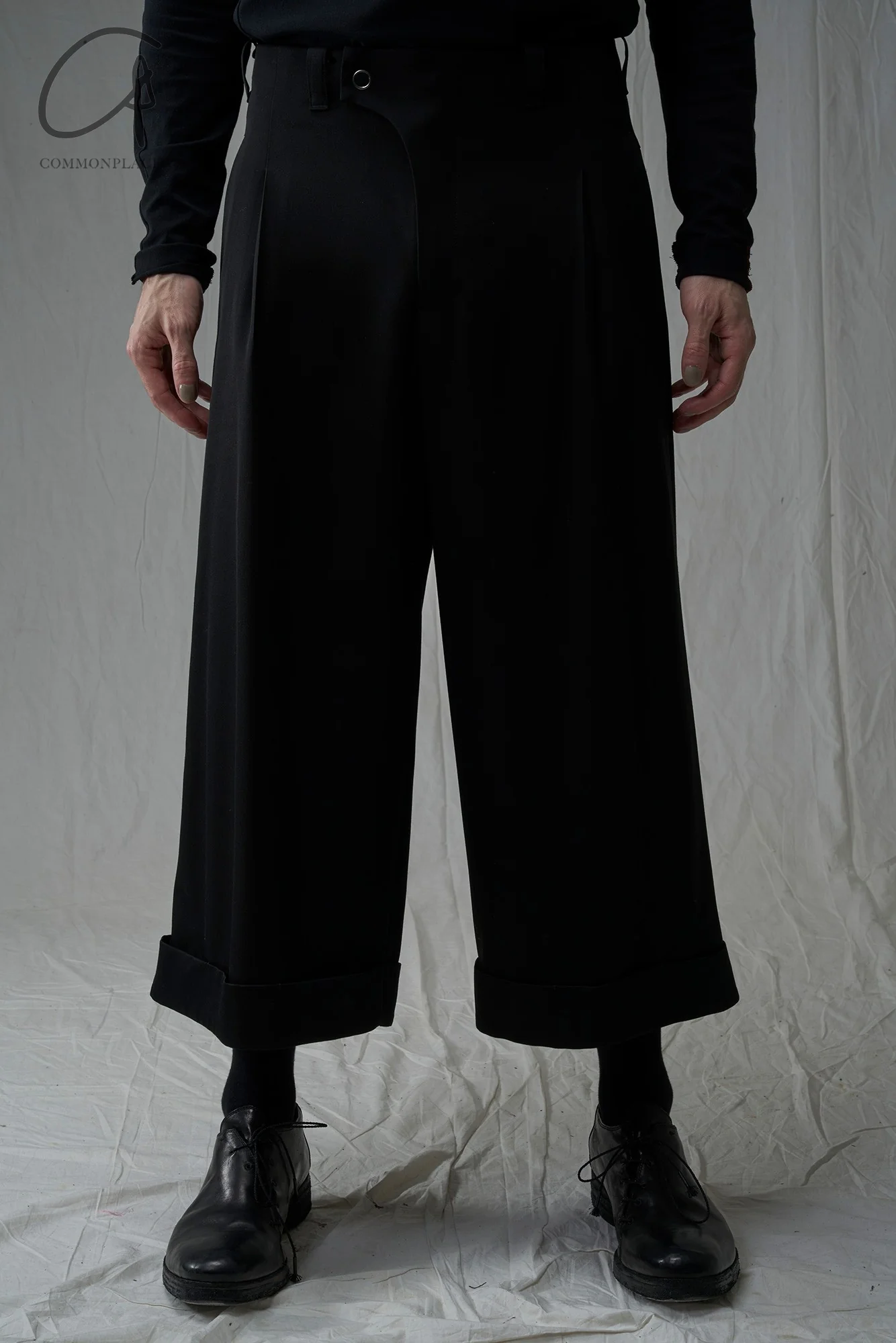 DEVOA 24 autumn and winter wide-leg wool pants DVA-PTI-NGHC-HEI black PTI-NGHC - Image 6