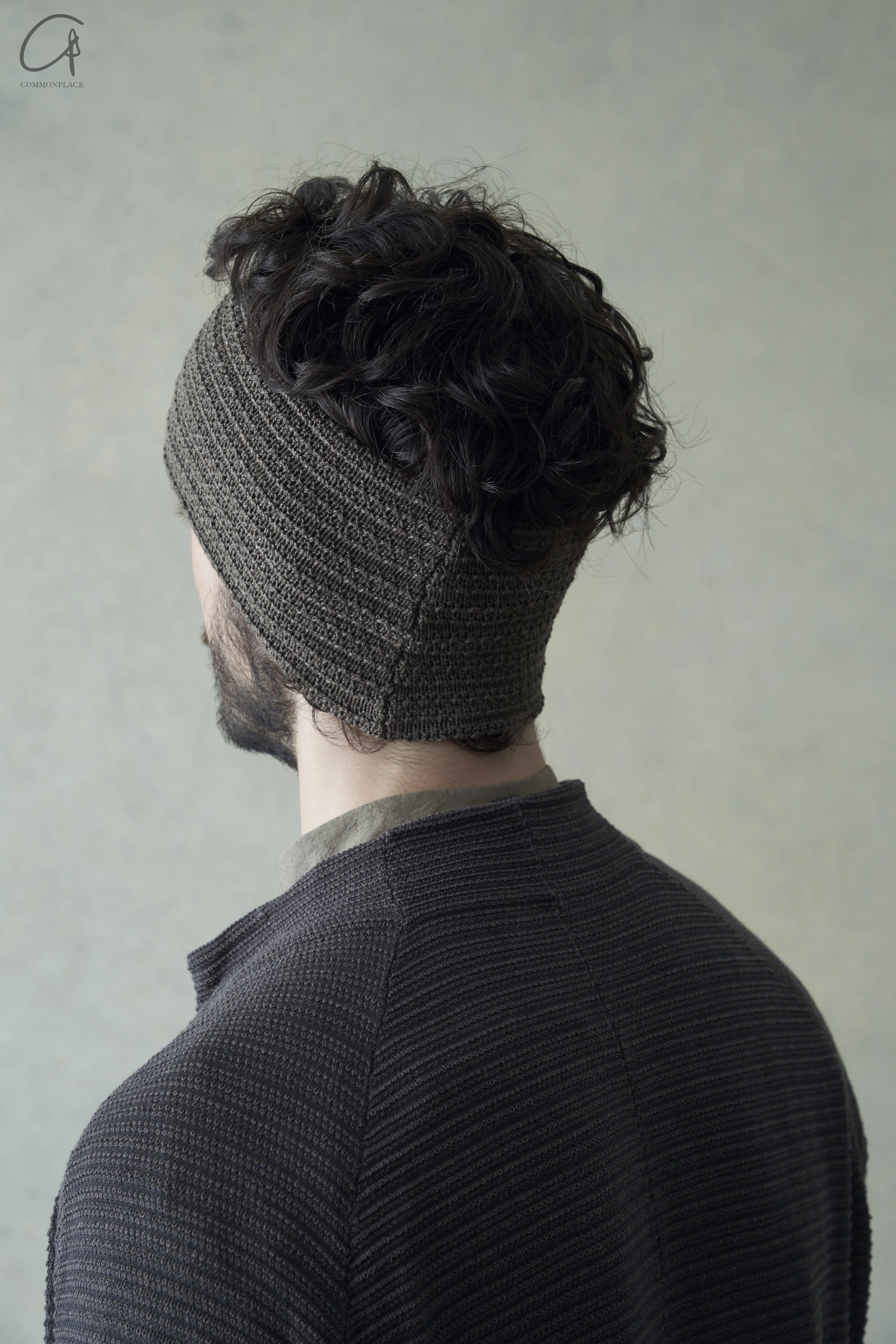 DEVOA 24 spring and summer knitted headscarf TK-KC20 slate gray - Image 3