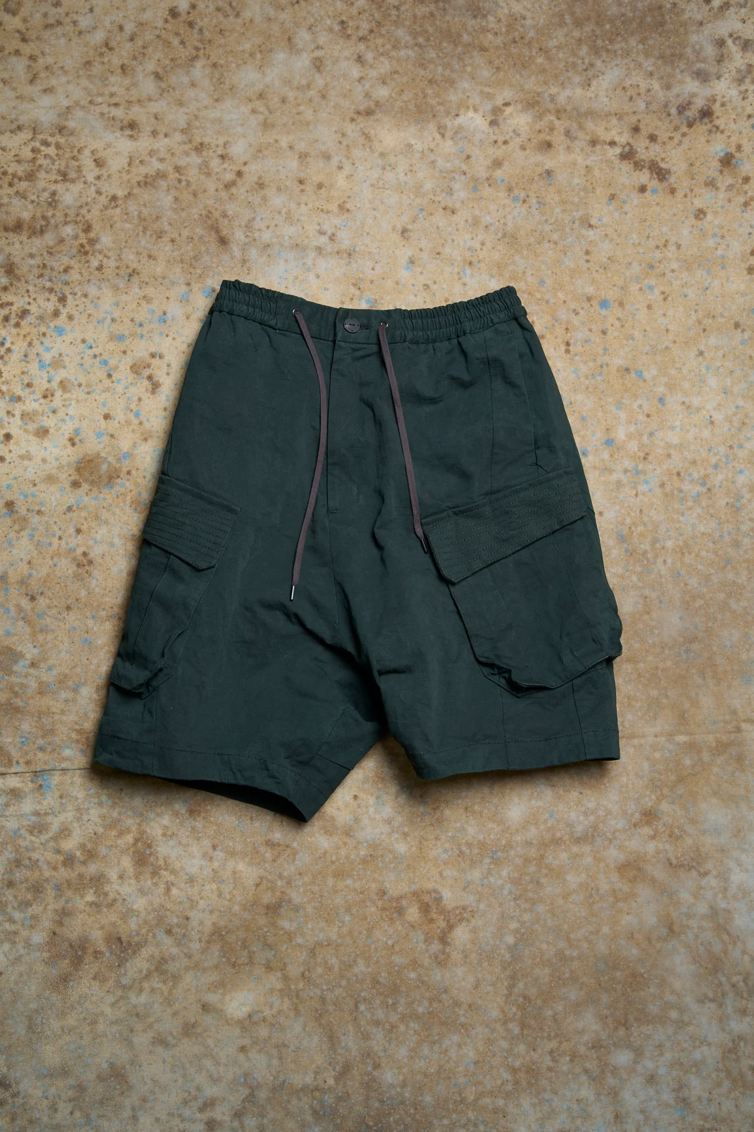 DEVOA 25 Fall/Winter Men's Short Drawstring Casual Pants (Deep Forest) DVA-PTJ-KCCH - Image 5