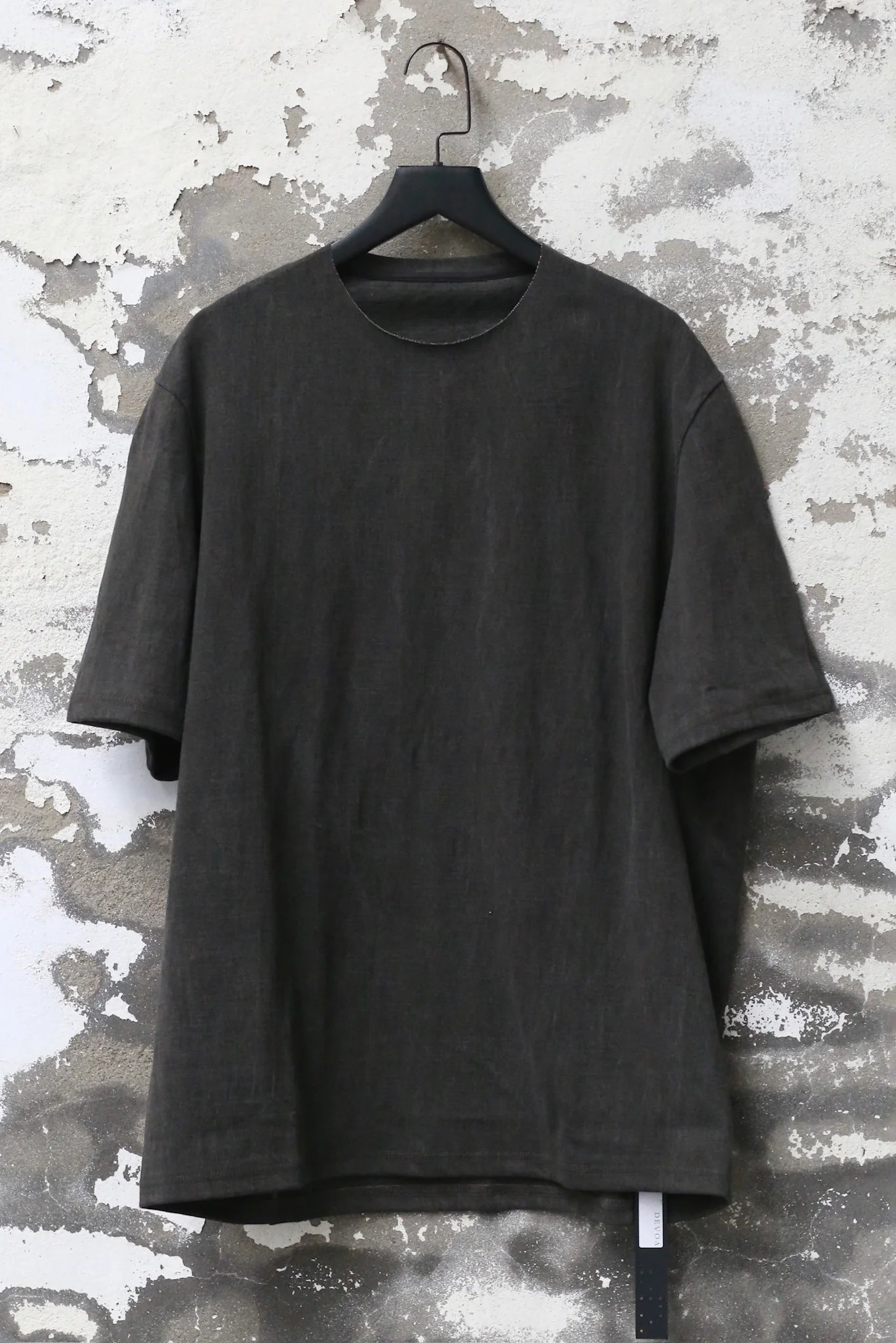 DEVOA 25 Fall/Winter Round Neck Short-Sleeve T-Shirt (Made in Japan) DVA-CSC-DCK1-CHARCOA