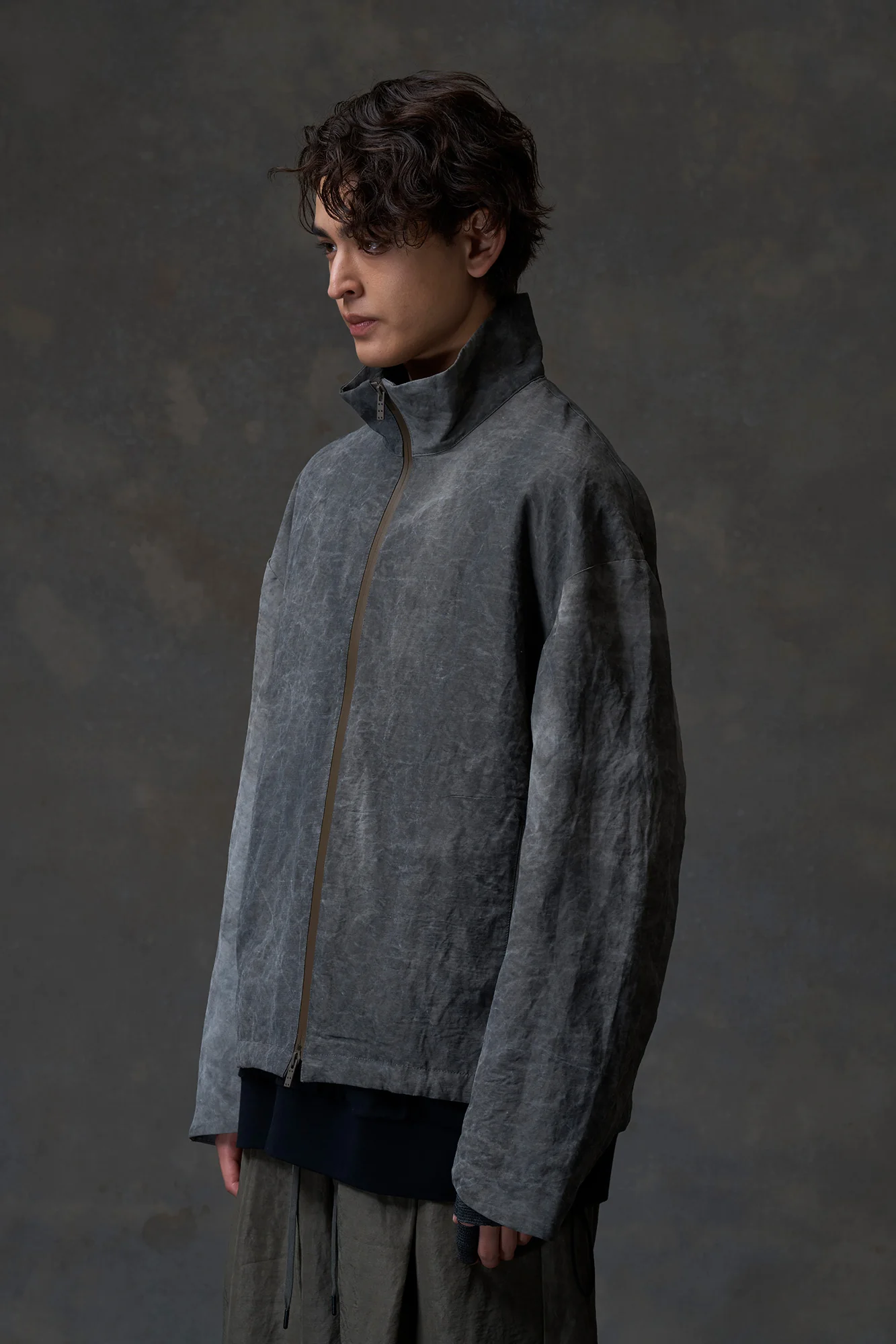 DEVOA 25 Spring/Summer Lapel Jacket DVA-JKJ-FHTF-CHARCOAL - Image 7