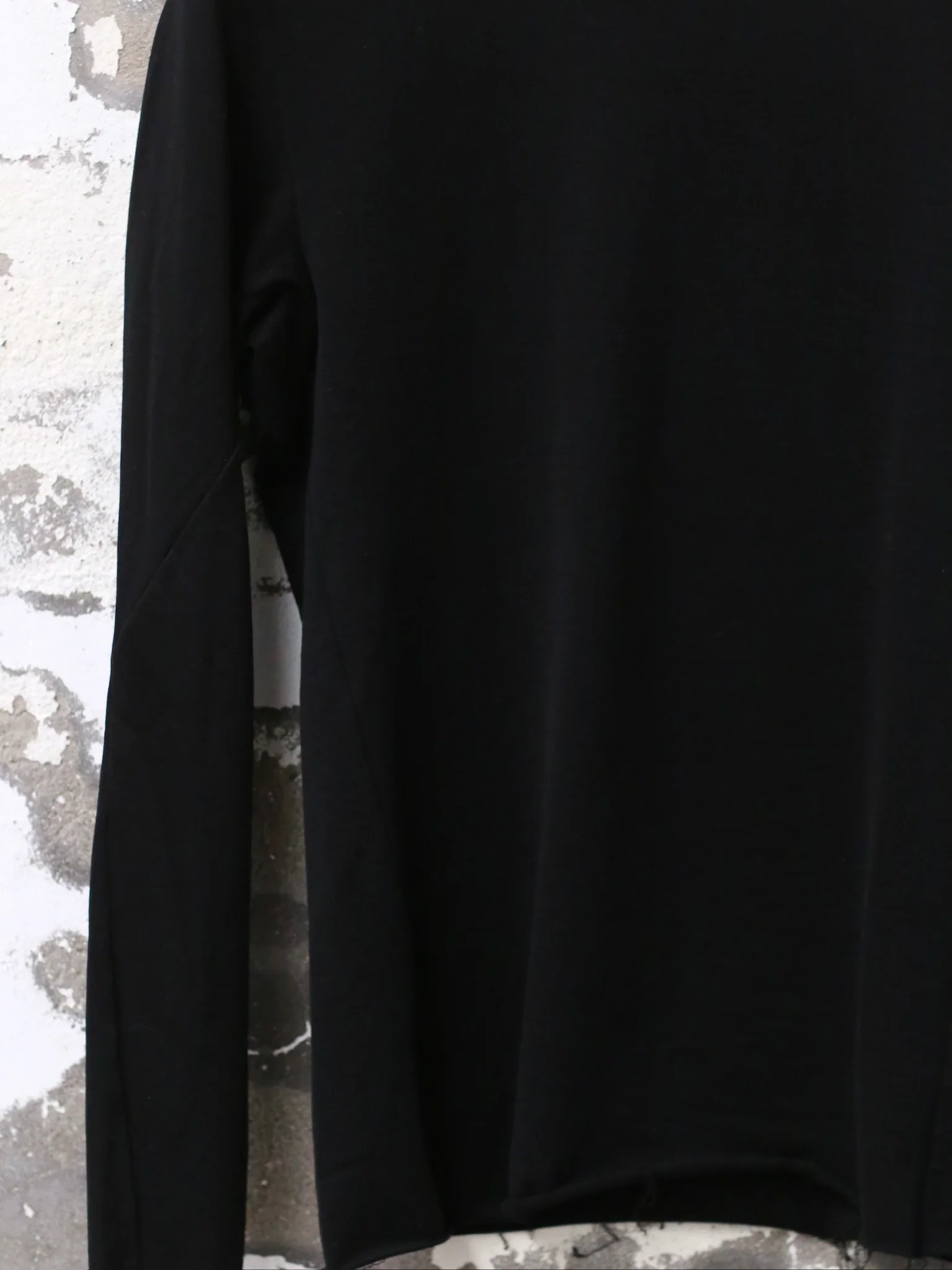 DEVOA 25 Spring/Summer Long Sleeve Round Neck Pullover Japan DVA-CSC-BLA3-BLACK - Image 3