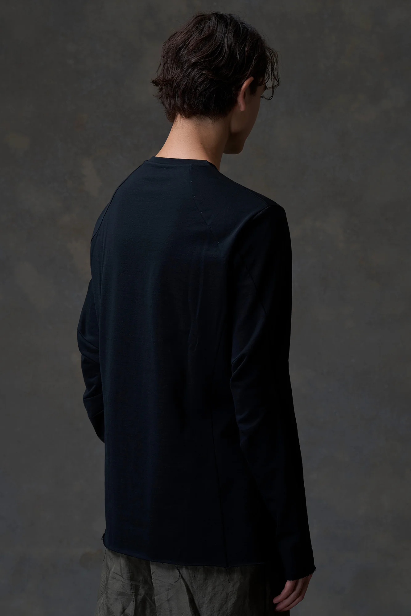 DEVOA 25 Spring/Summer Long Sleeve Round Neck Pullover Japan DVA-CSC-BLA3-BLACK - Image 7