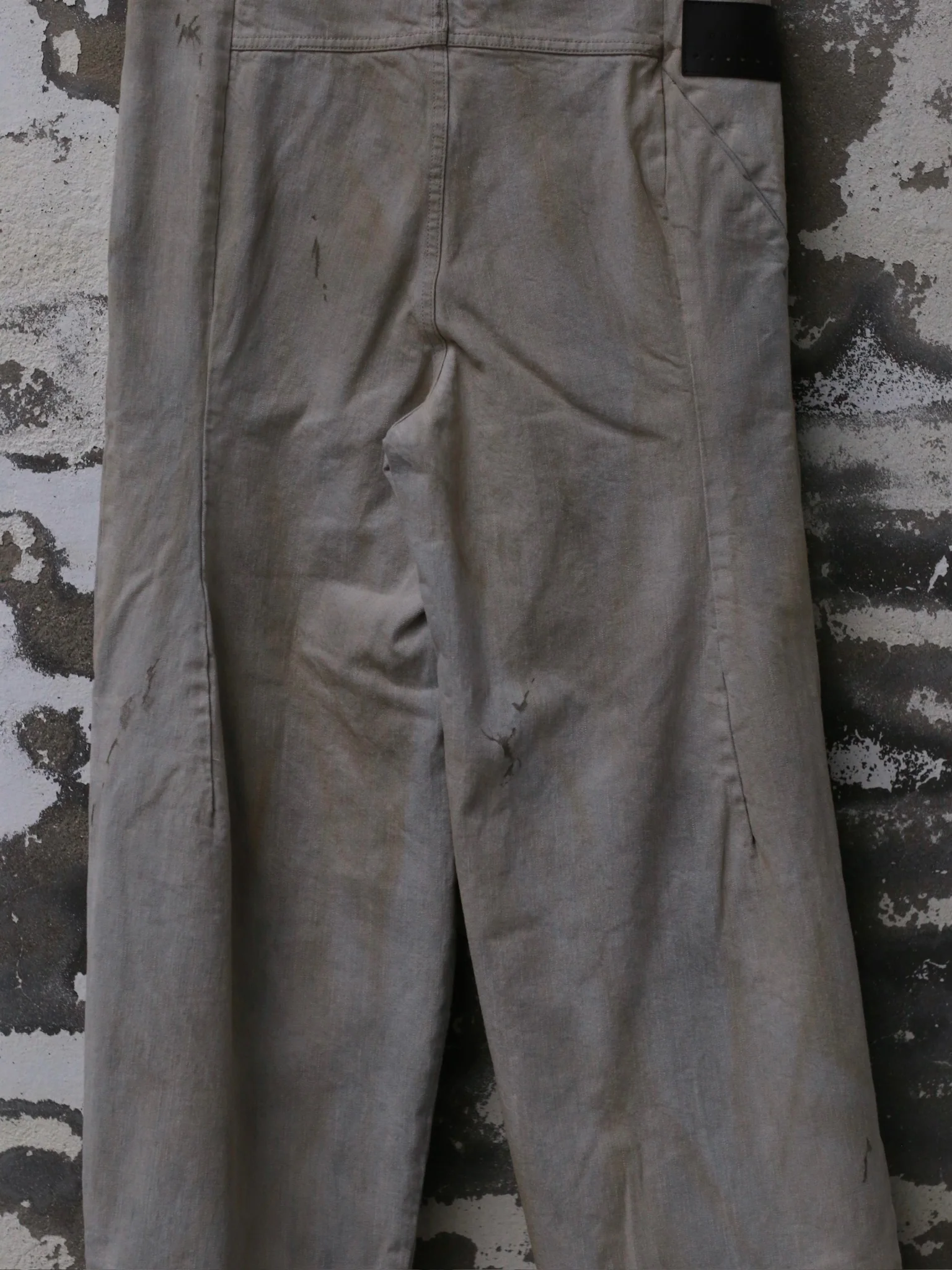 DEVOA 25 Spring/Summer Loose Dyed Pants DVA-PTJ-DHBB-WHITE GRAY - Image 3