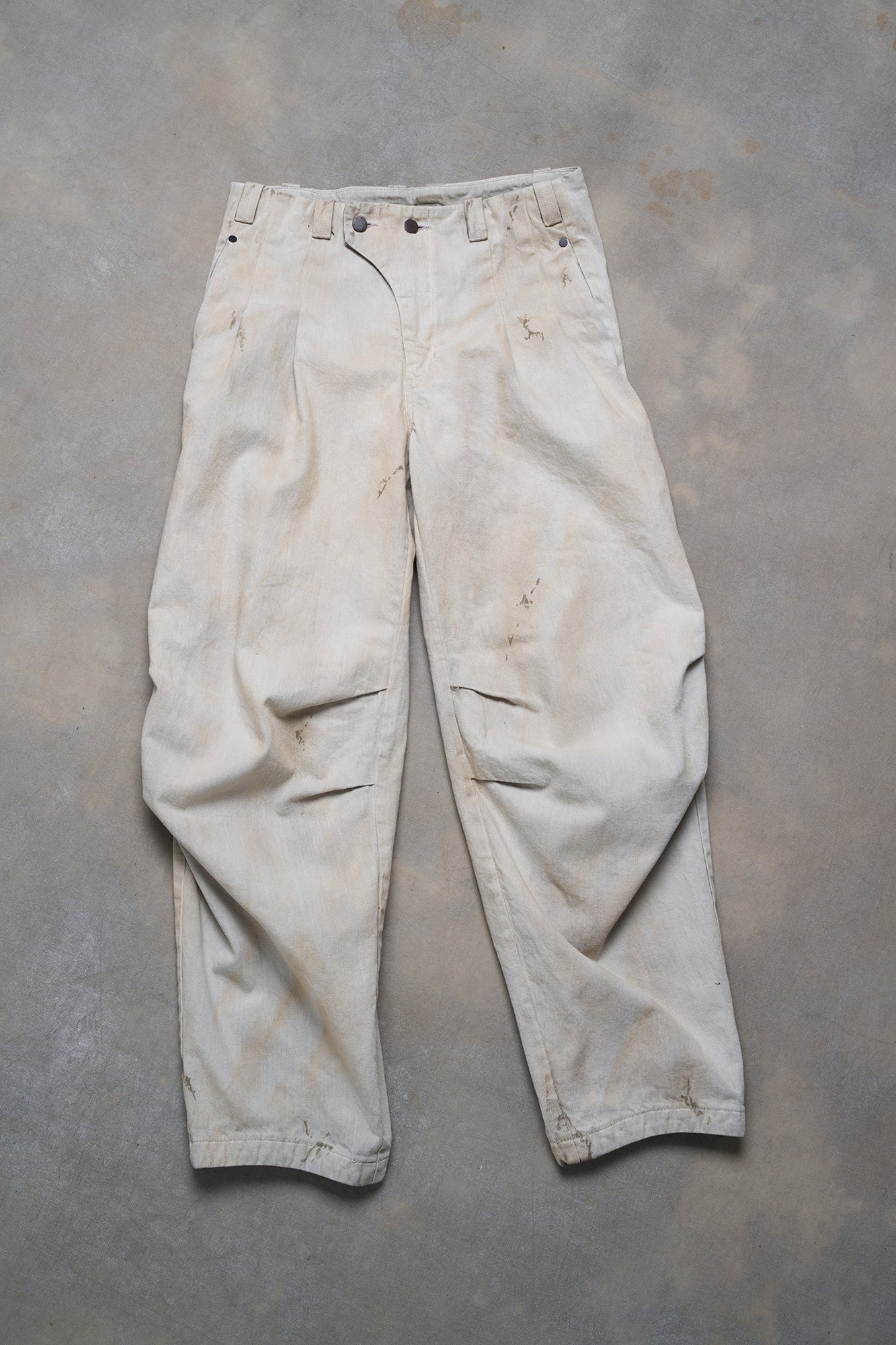 DEVOA 25 Spring/Summer Loose Dyed Pants DVA-PTJ-DHBB-WHITE GRAY - Image 5