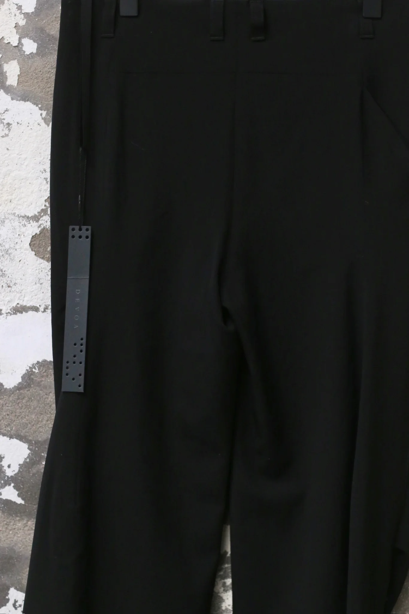 DEVOA 25 Spring/Summer Loose Pants DVA-PTJ-CMSW-HEI BLACK - Image 3