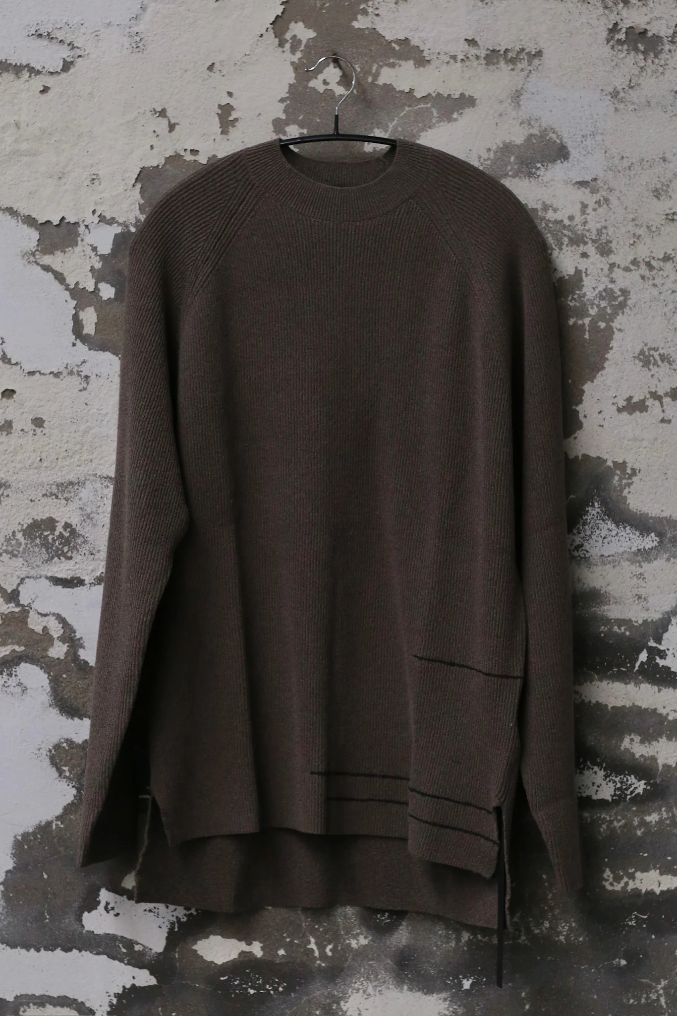 DEVOA 25 Spring/Summer Sweater Pullover DVA-SKT-HDAP-STONE GRAY