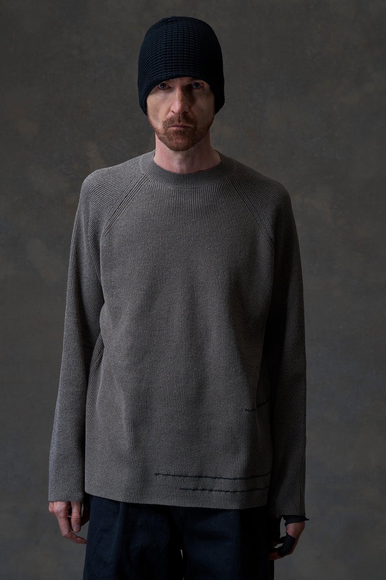 DEVOA 25 Spring/Summer Sweater Pullover DVA-SKT-HDAP-STONE GRAY - Image 6