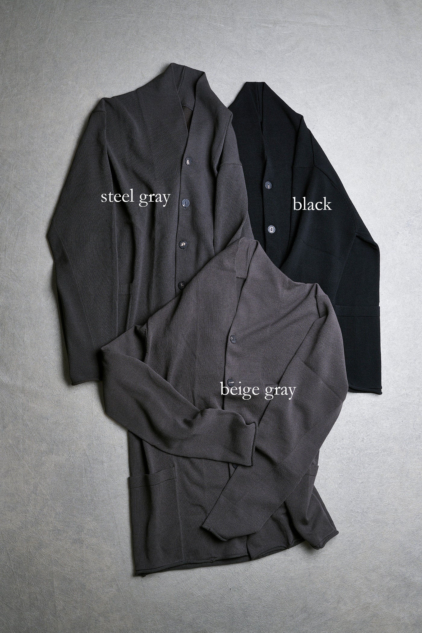 DEVOA 26SS Button-Up Cardigan (Japan) DVA-KTS-DSHC-BEIGE GRAY - Image 8