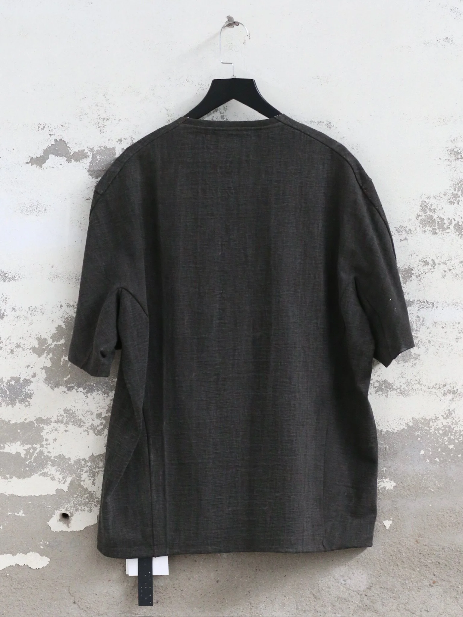 DEVOA 26SS Circular Knit Short Sleeve T-Shirt, Stiff and Resilient, Japanese Style, DVA-CSC-WTC1-BLACK - Image 2