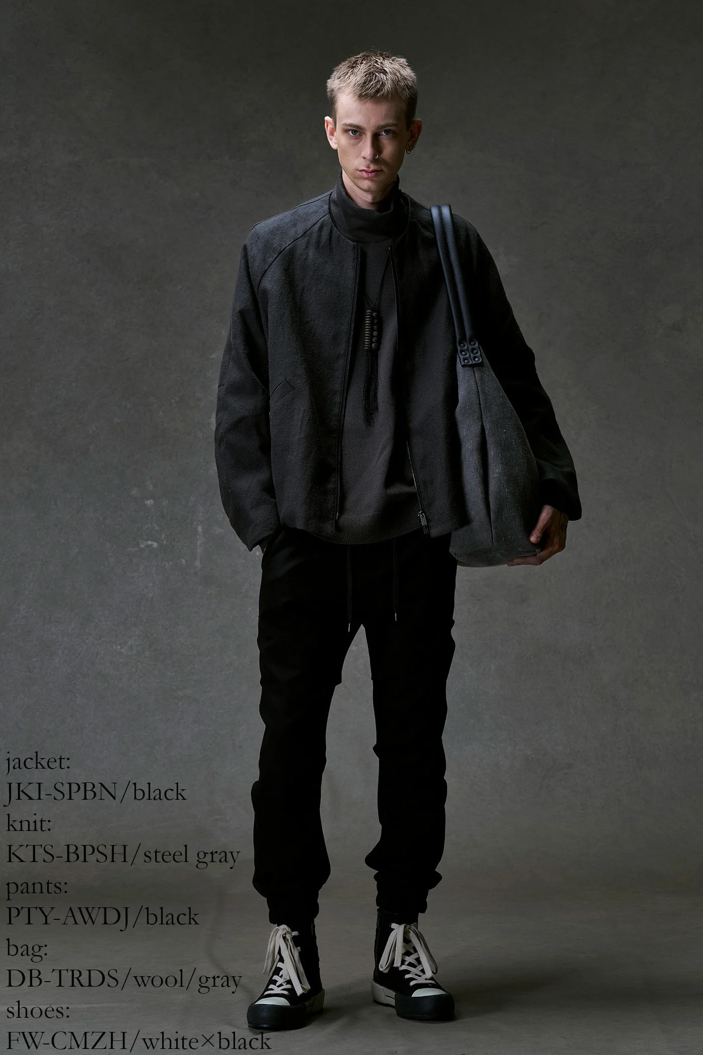 DEVOA 26SS Crew Neck Zip-Up Jacket, Japanese Craftsman DVA-JKJ-SPBN-BLACK - Image 10