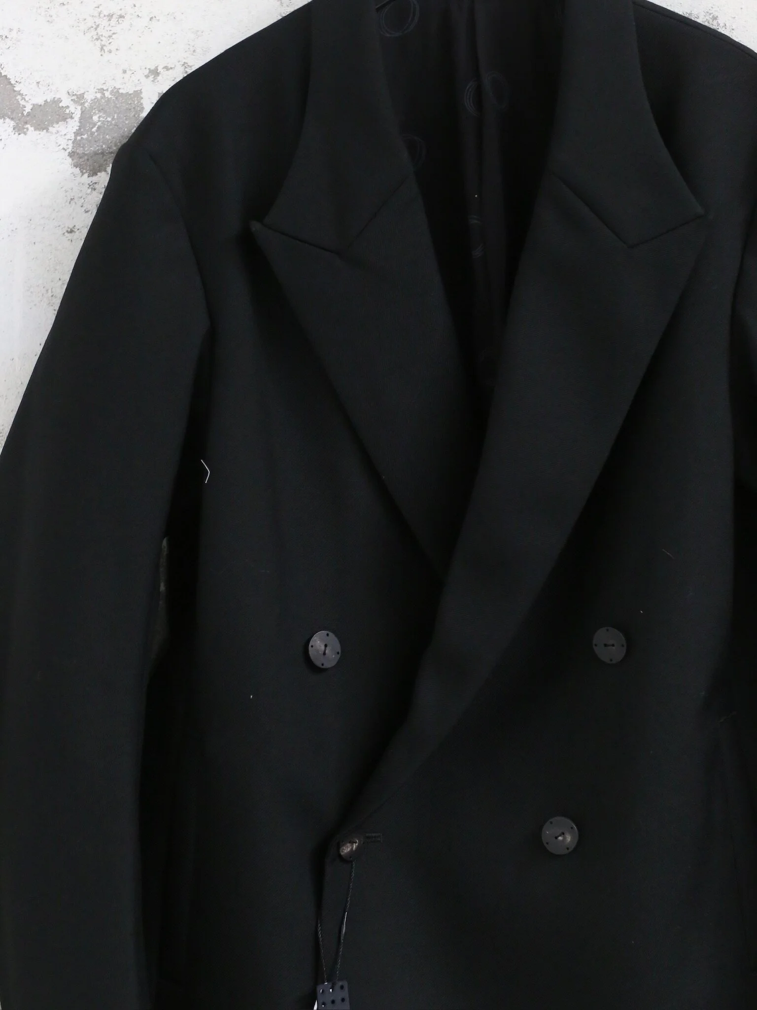DEVOA 26SS Double-breasted Jacket, Japanese Wool, DVA-JKK-SGNW-BLACK - Image 13