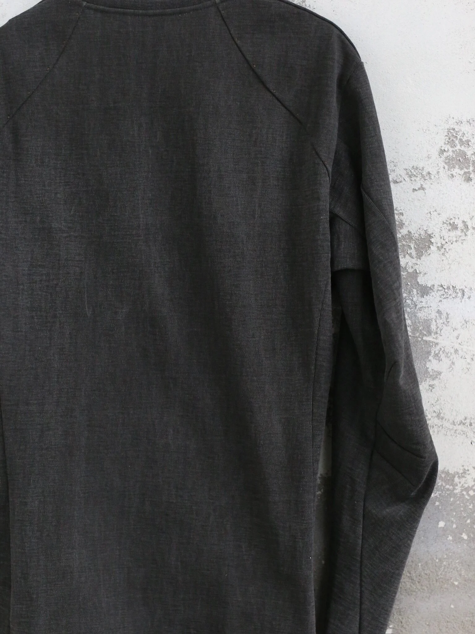 DEVOA 26SS Long Sleeve T-Shirt (Circular Knit) - Stiff and Chic Cut (Japan) DVA-CSC-WTC3-CHARCOAL - Image 7