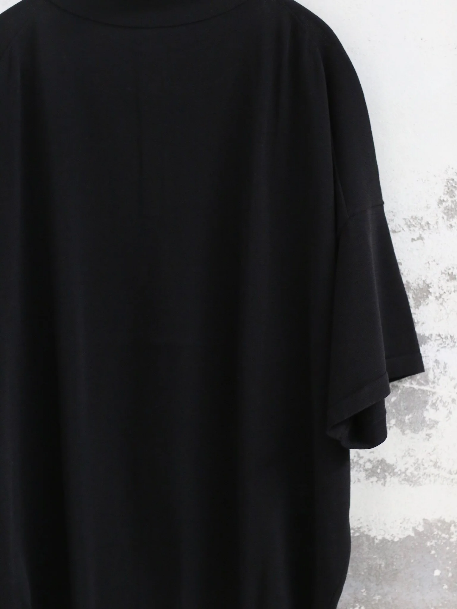 DEVOA 26SS Polo Style Knitted Short-Sleeve T-Shirt DVA-KTS-BRP1-BLACK - Image 7