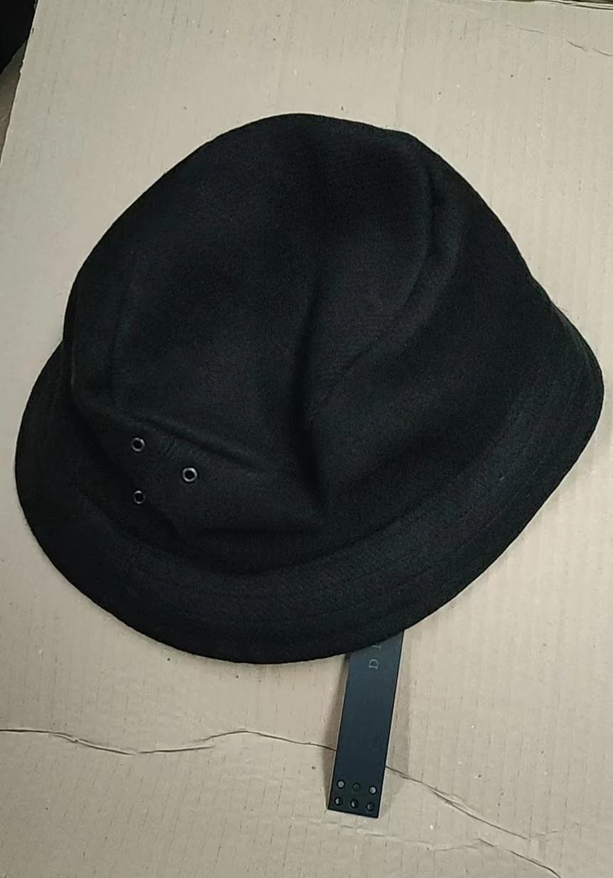 DEVOA Cashmere Linen Cap DC-AFH Black - Image 2