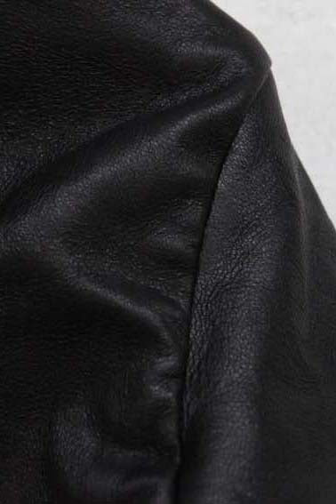 Devoa deer leather jacket FJA-ESD black - Image 7