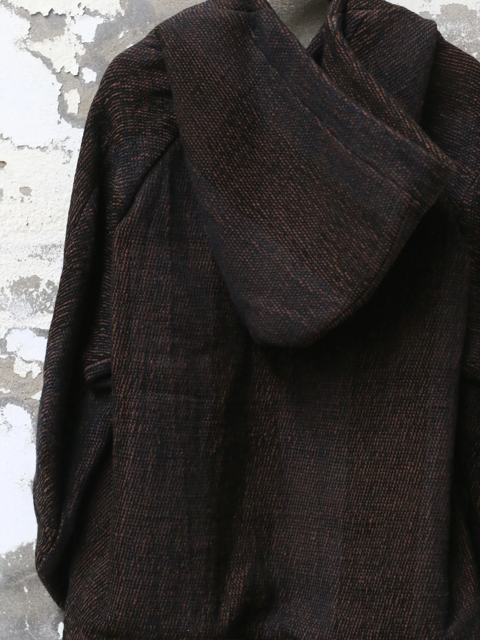 DEVOA Fall/Winter 2025 Button-up Hooded Jacket - DVA-CC-SVHWS-BLACK STRIPE - Image 9