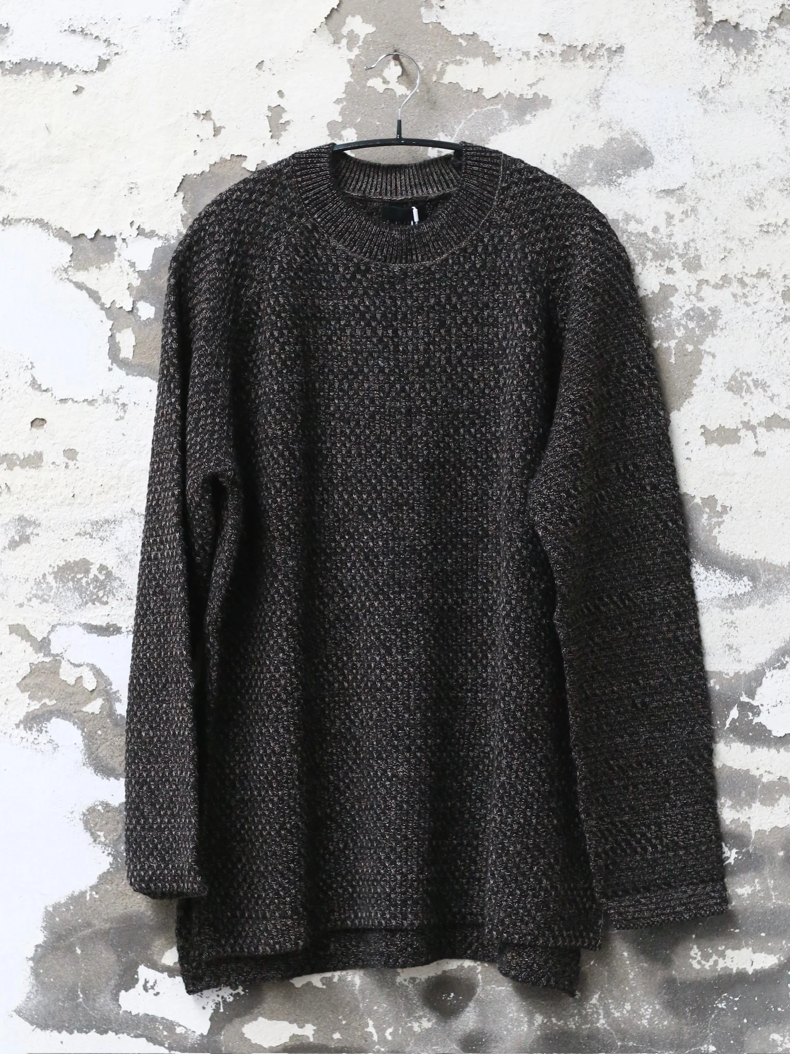 DEVOA Fall/Winter 2025 Knit Pullover Sweater DVA-KTS-LWML-MERANGE BLACK - Image 4