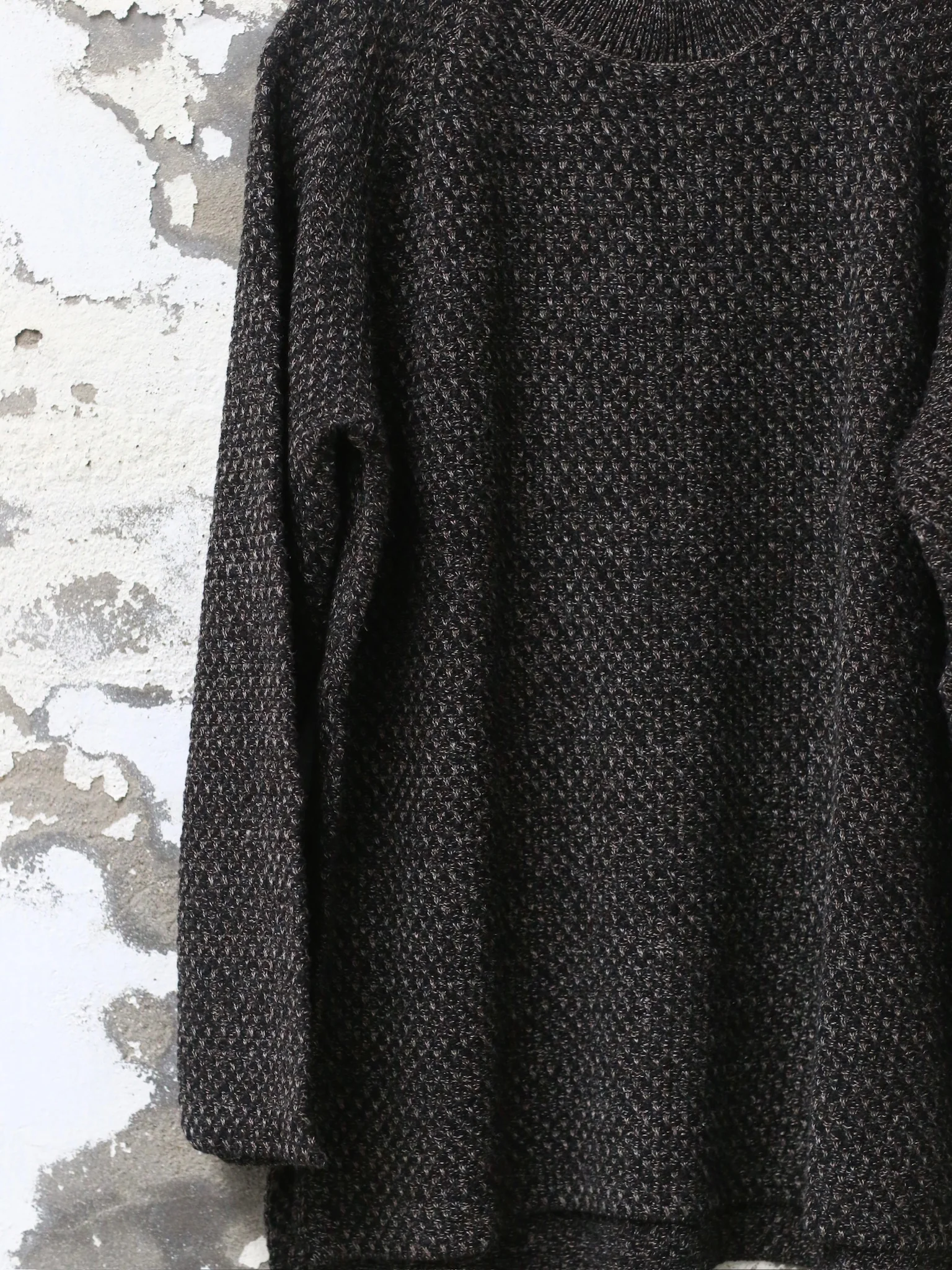 DEVOA Fall/Winter 2025 Knit Pullover Sweater DVA-KTS-LWML-MERANGE BLACK - Image 6