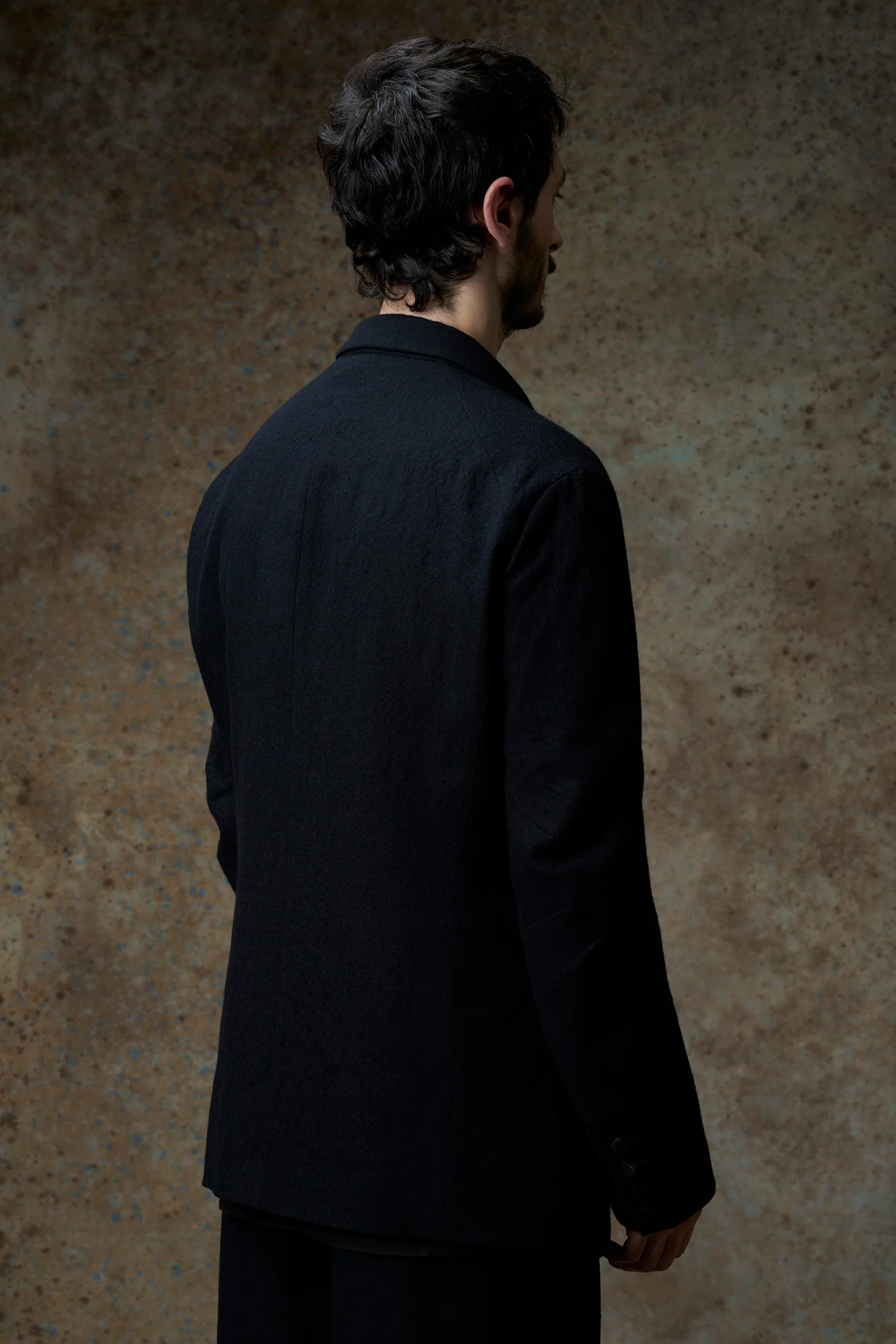 DEVOA Fall/Winter 2025 Men's Jacket DVA-JKK-GFVR-BLACK - Image 3