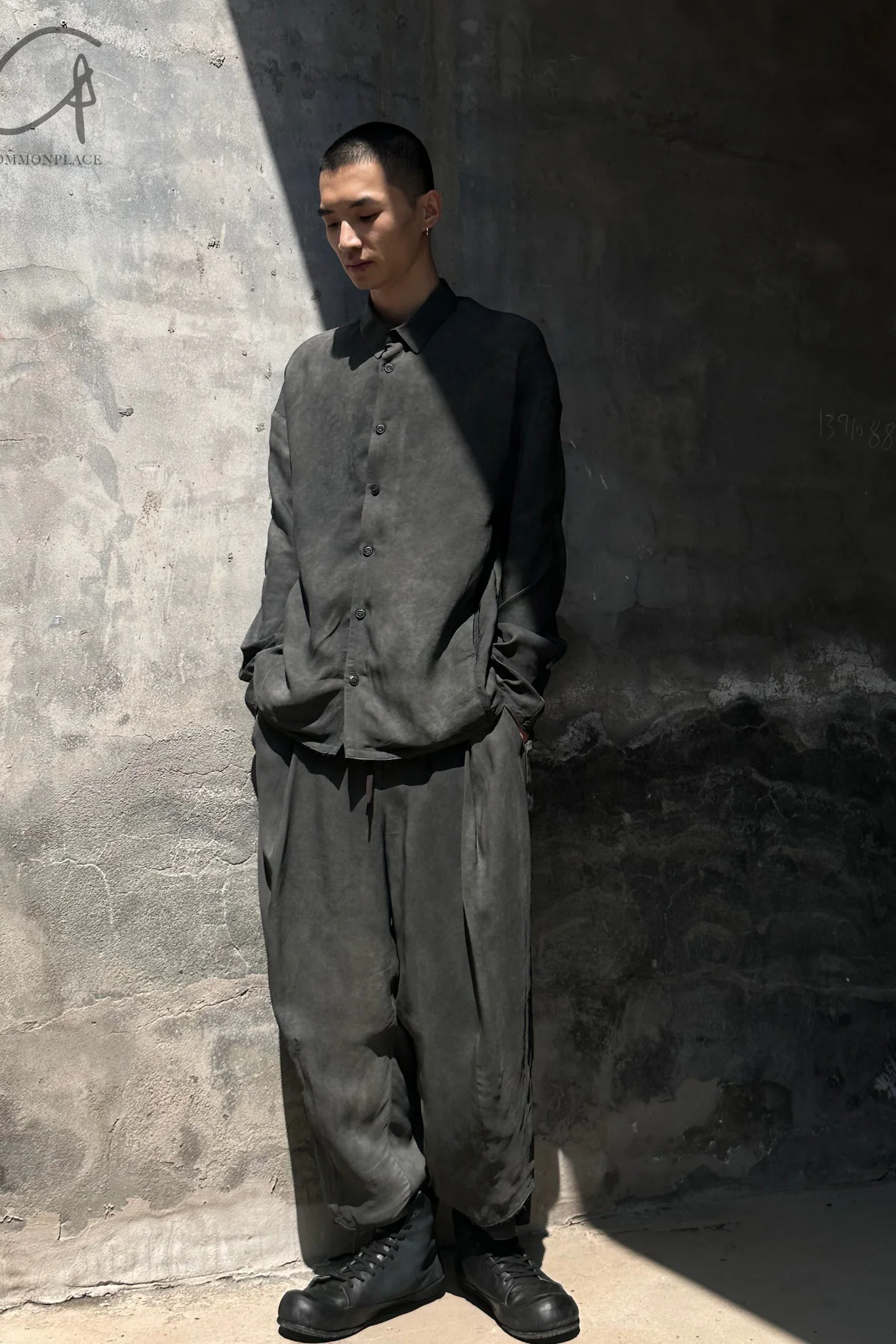 DEVOA Jacket 24SS JKI-SVLR-MUTAN Charcoal - Image 13